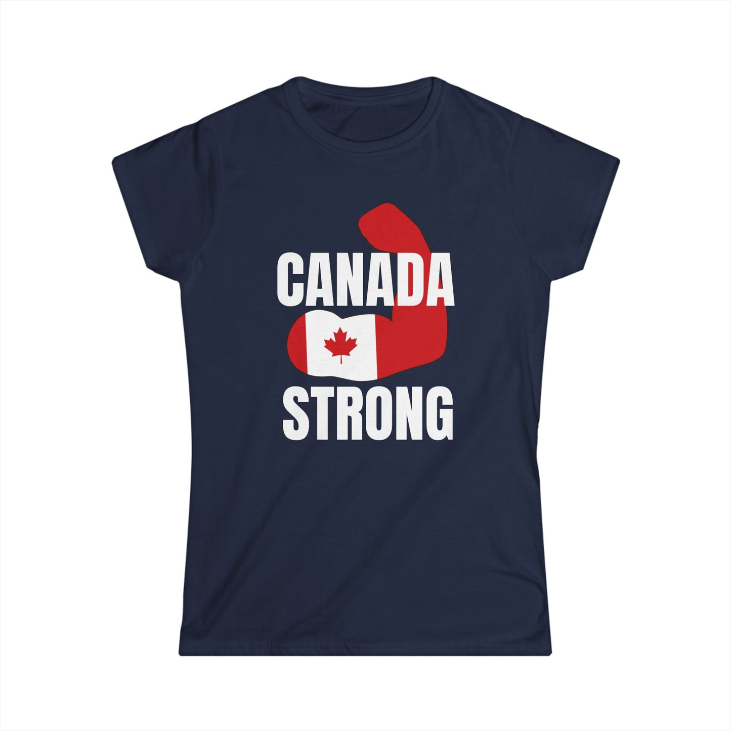 Canada Strong Women Shirt Navy