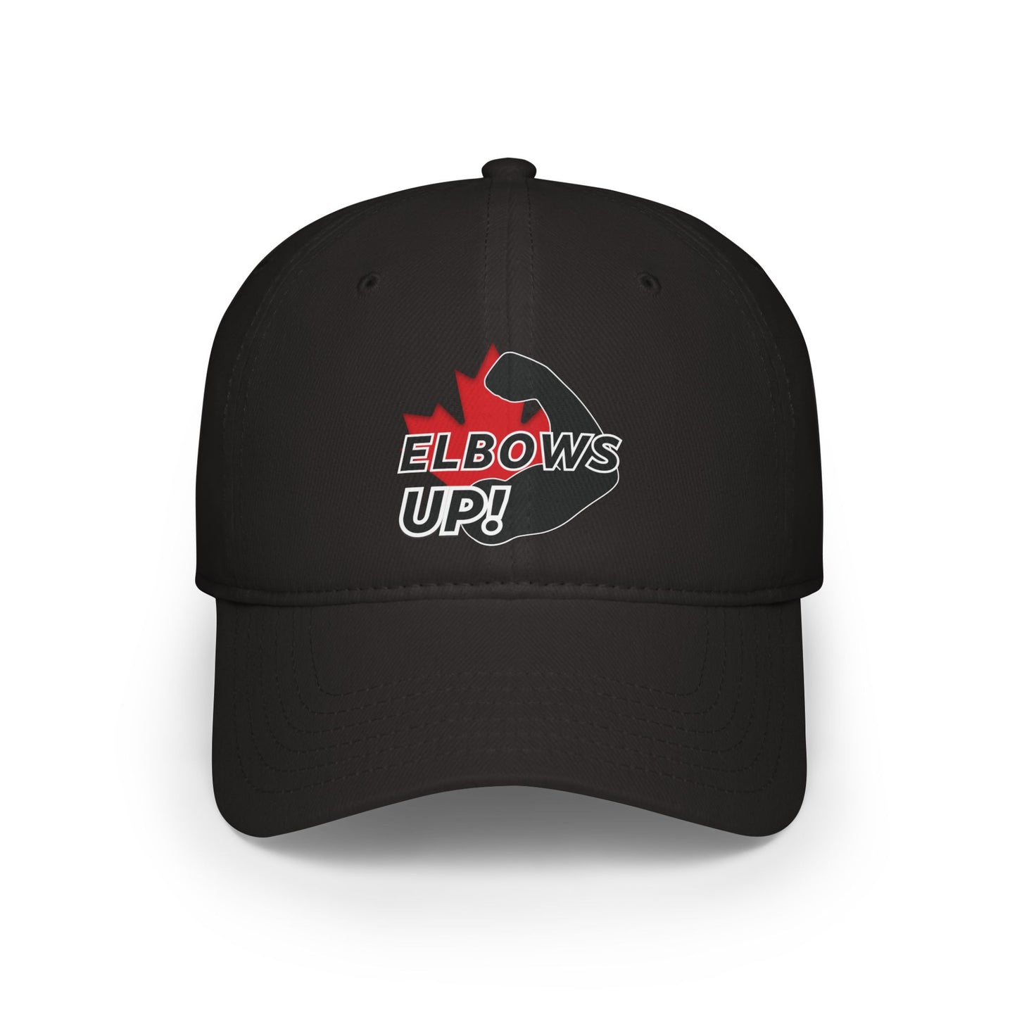 Elbows up! Baseball Cap Canada Black