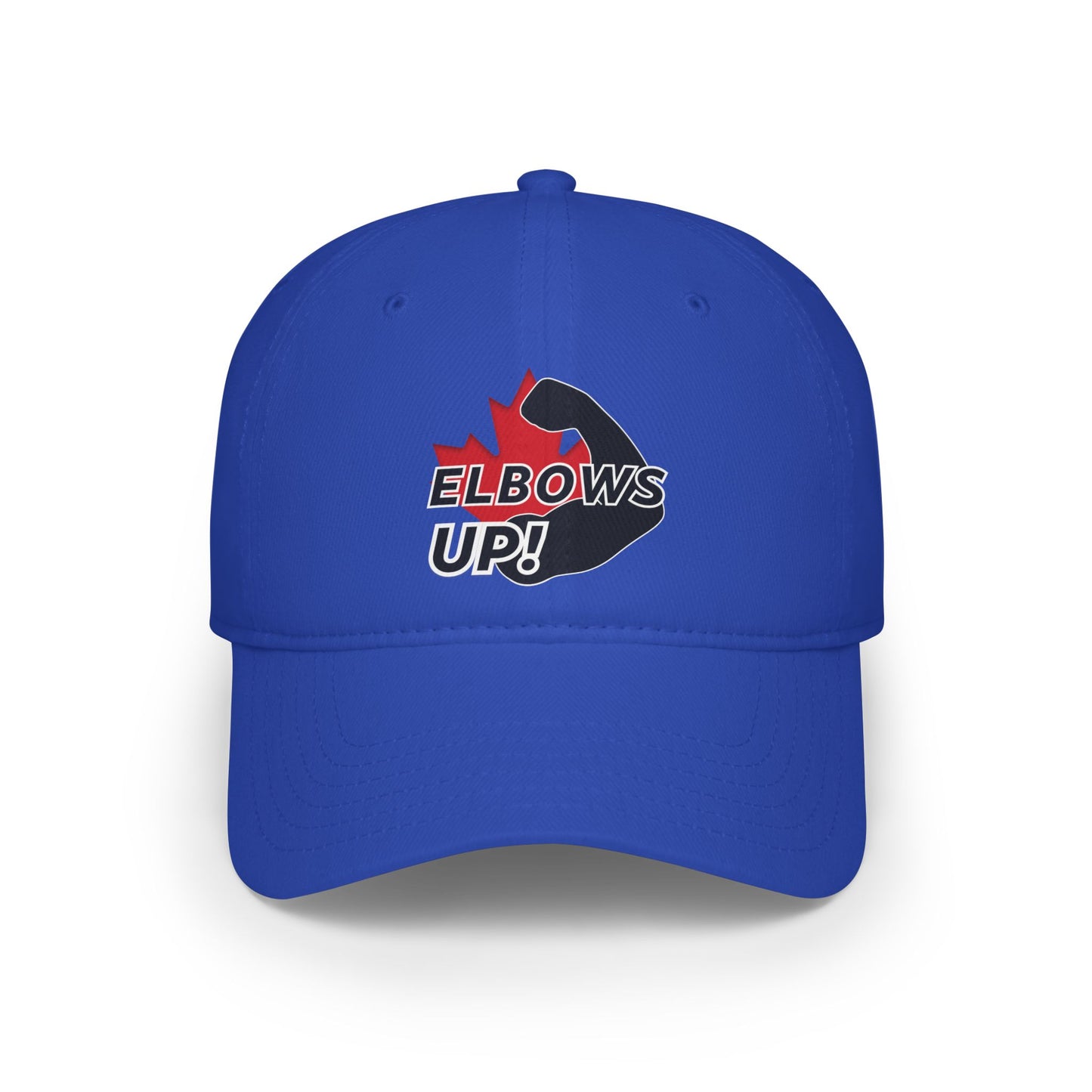 Elbows up! Baseball Cap Canada Blue