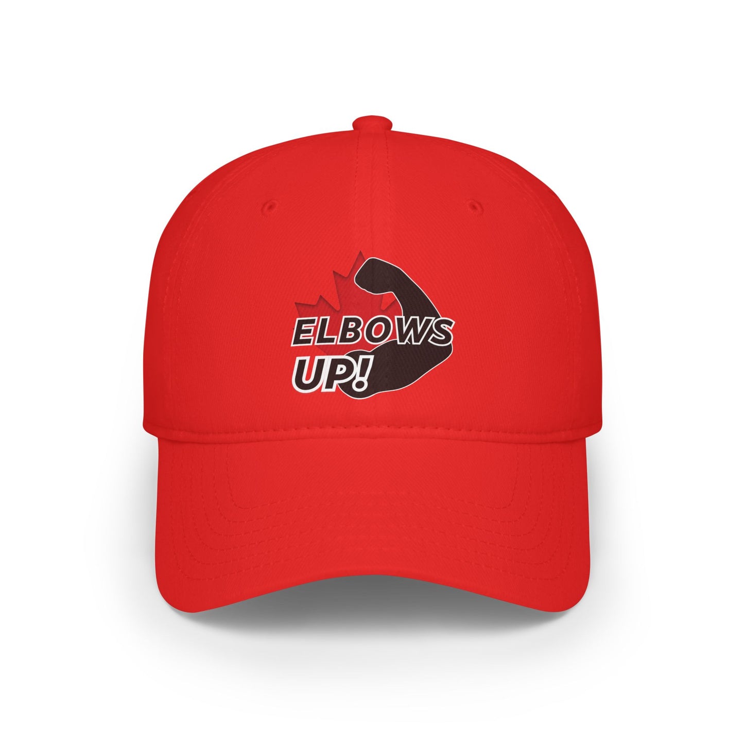 Elbows up! Baseball Cap Canada Red