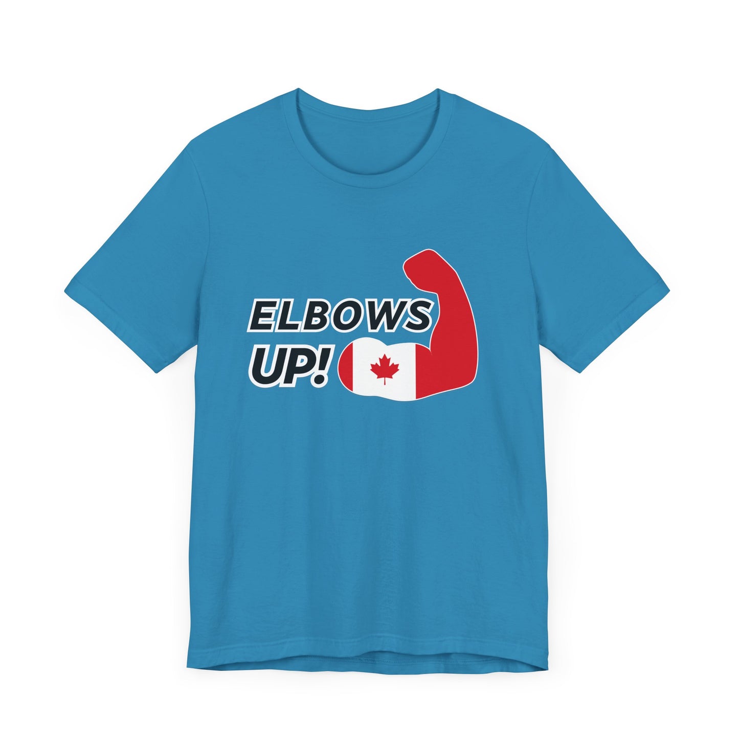 Canada Elbows up! T-Shirt Blue