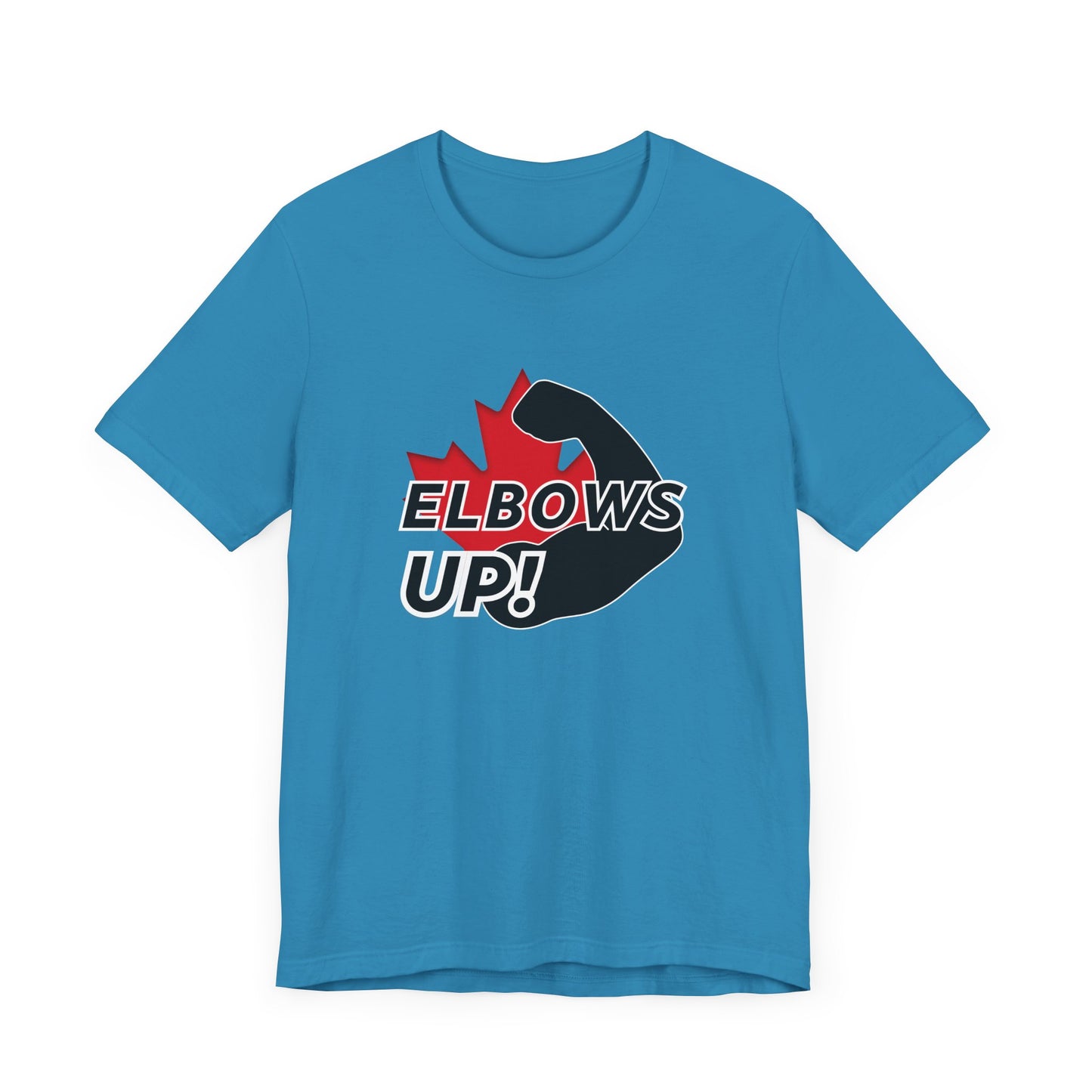 Canada Elbows up! T-Shirt Blue