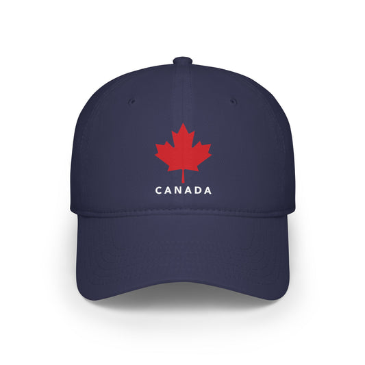 Canada Maple Leaf Baseball Cap Navy