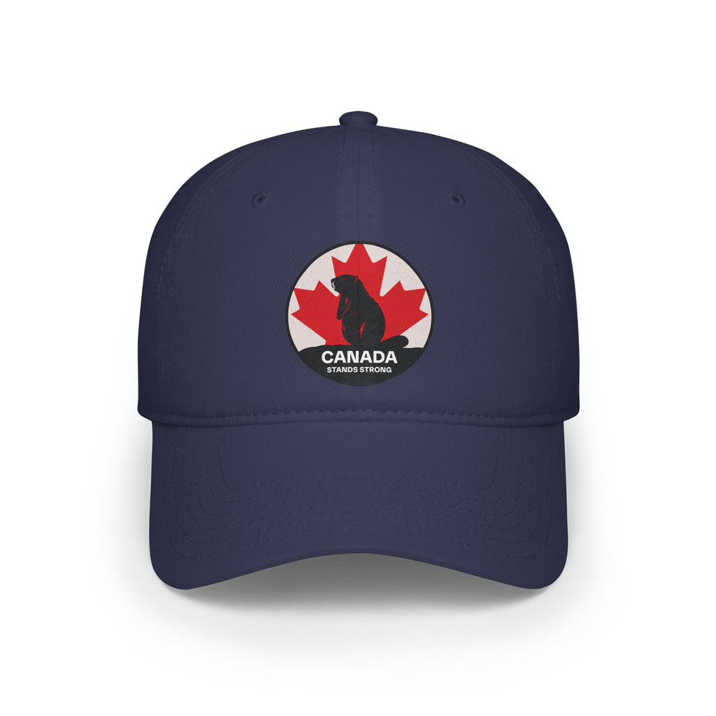Canada Stands Strong Beaver Baseball Cap Navy