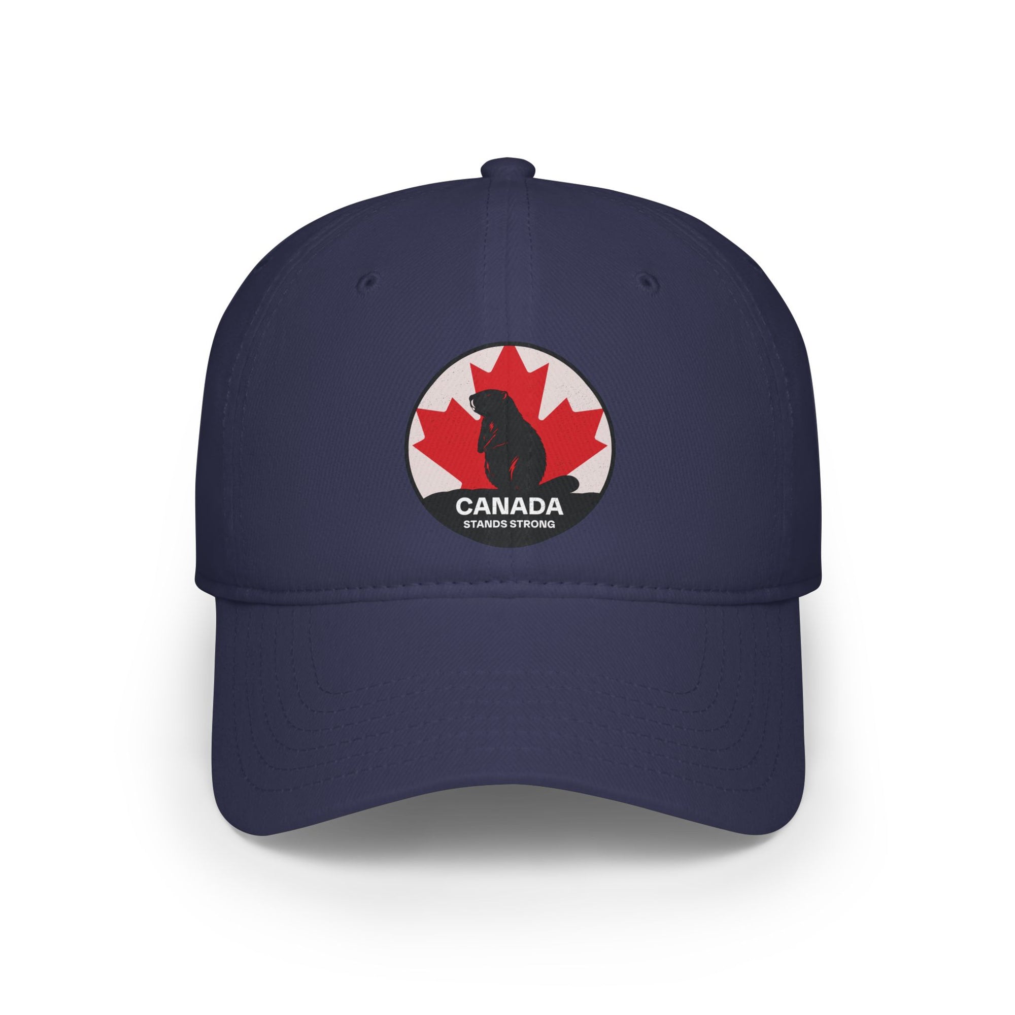 Canada Stands Strong Beaver Baseball Cap Navy