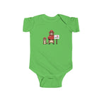 Cute Beaver Baby Onesie Green