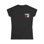 Elbows Up Badge Women Shirt Balck
