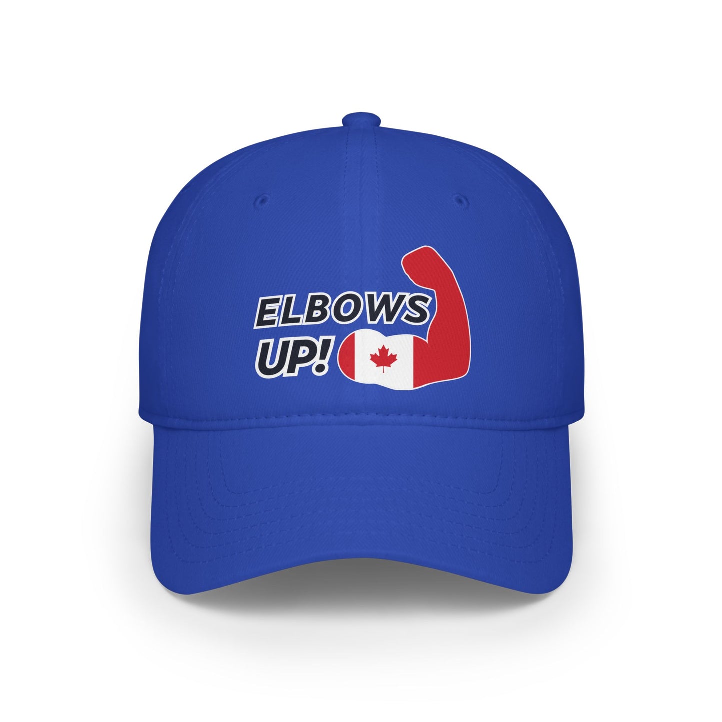 Elbows Up Canadian Power Cap Blue