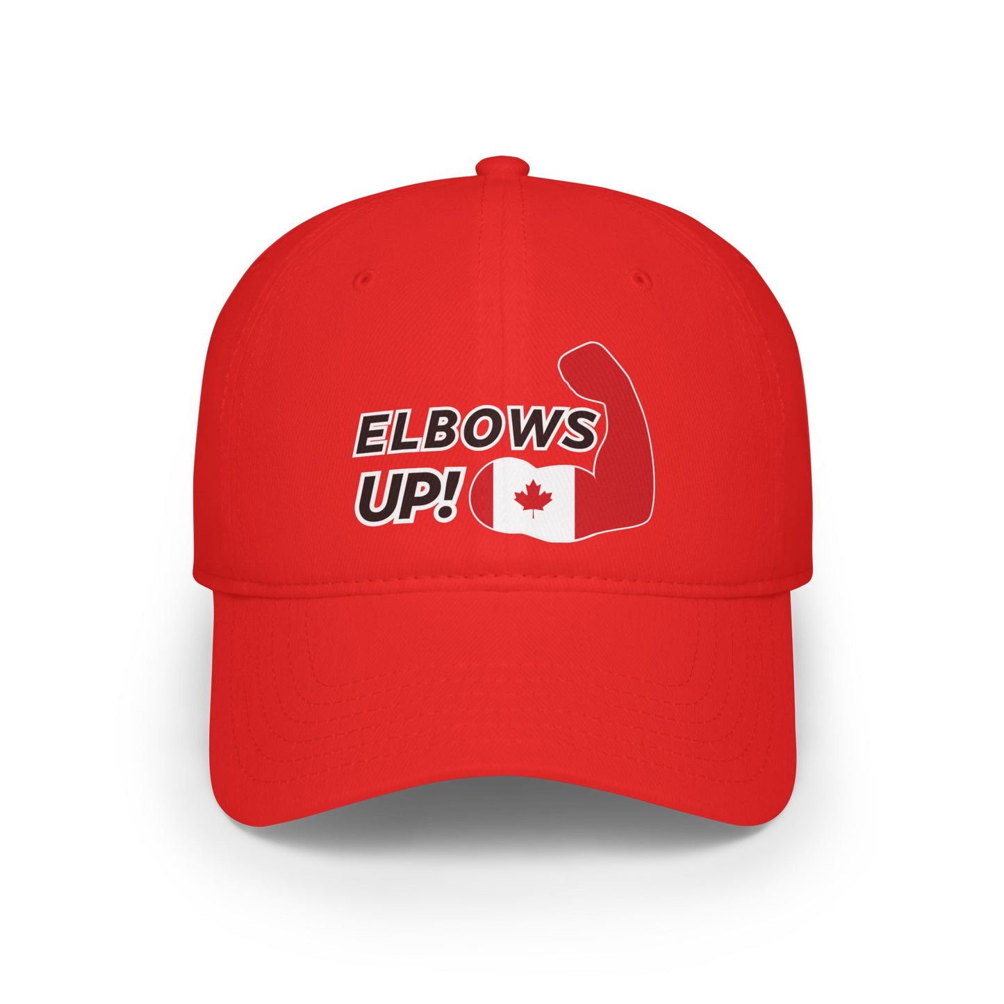 Elbows Up Canadian Power Cap Red