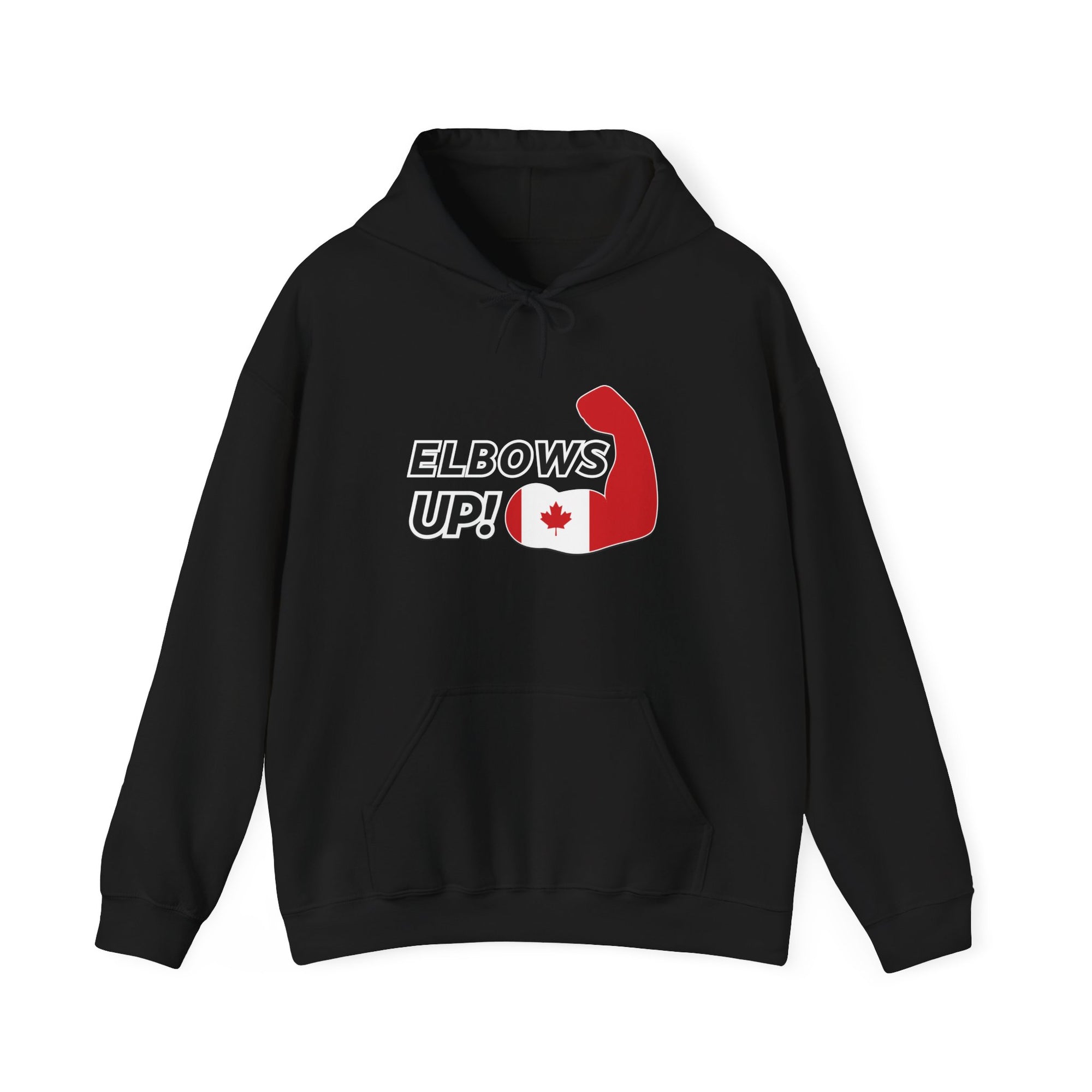 Elbows up! Power Hoodie Black