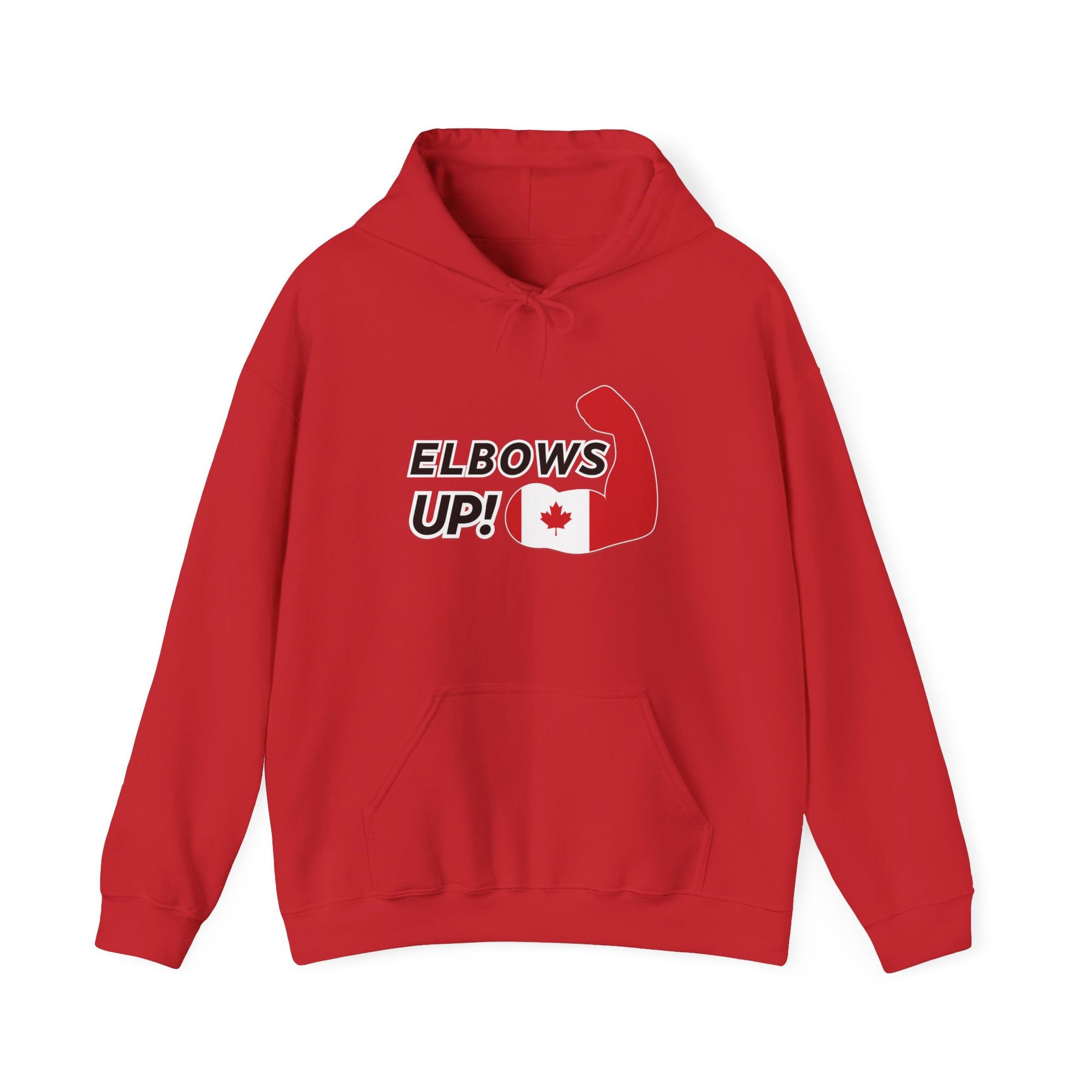 Elbows up! Power Hoodie Red