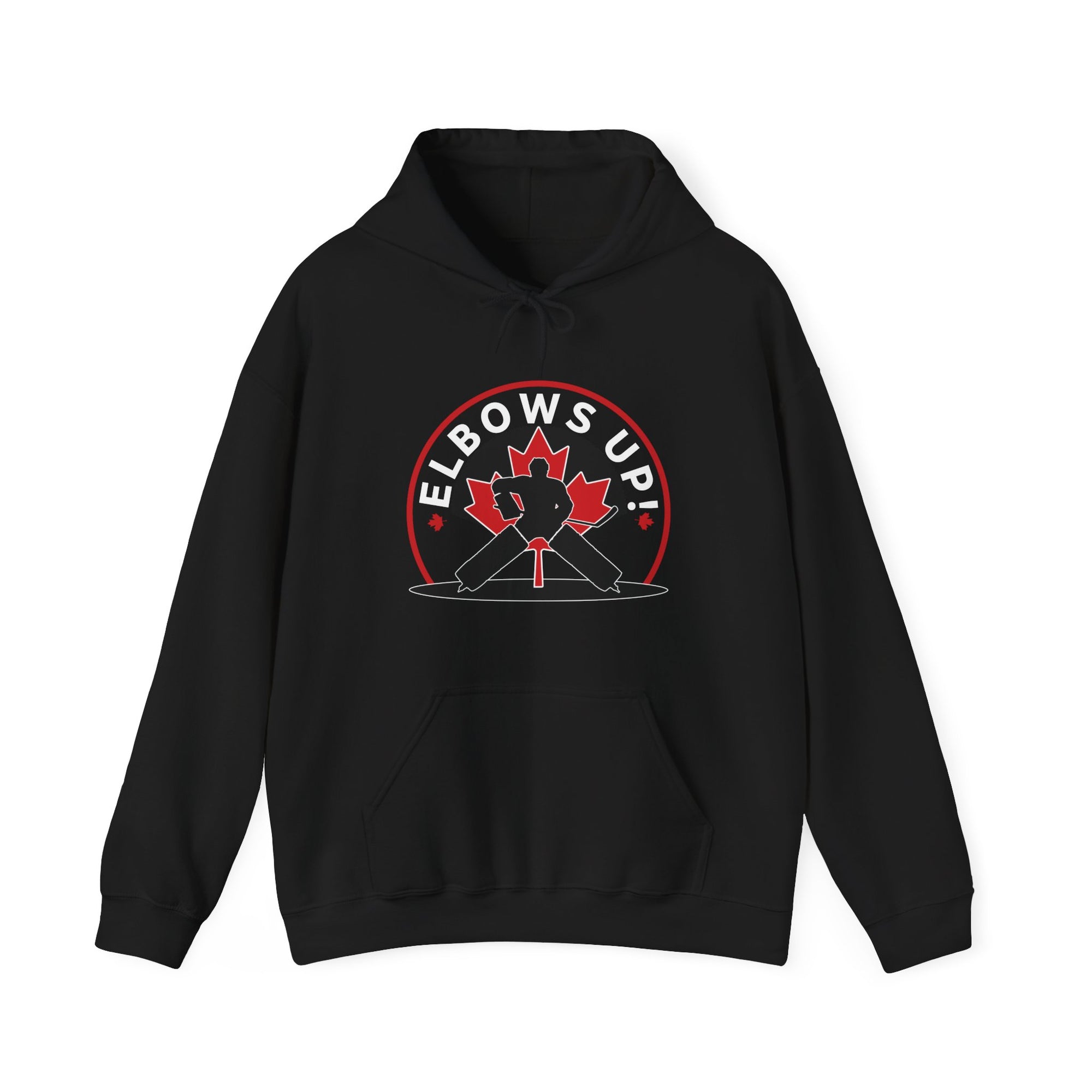 Elbows Up Hoodie Black