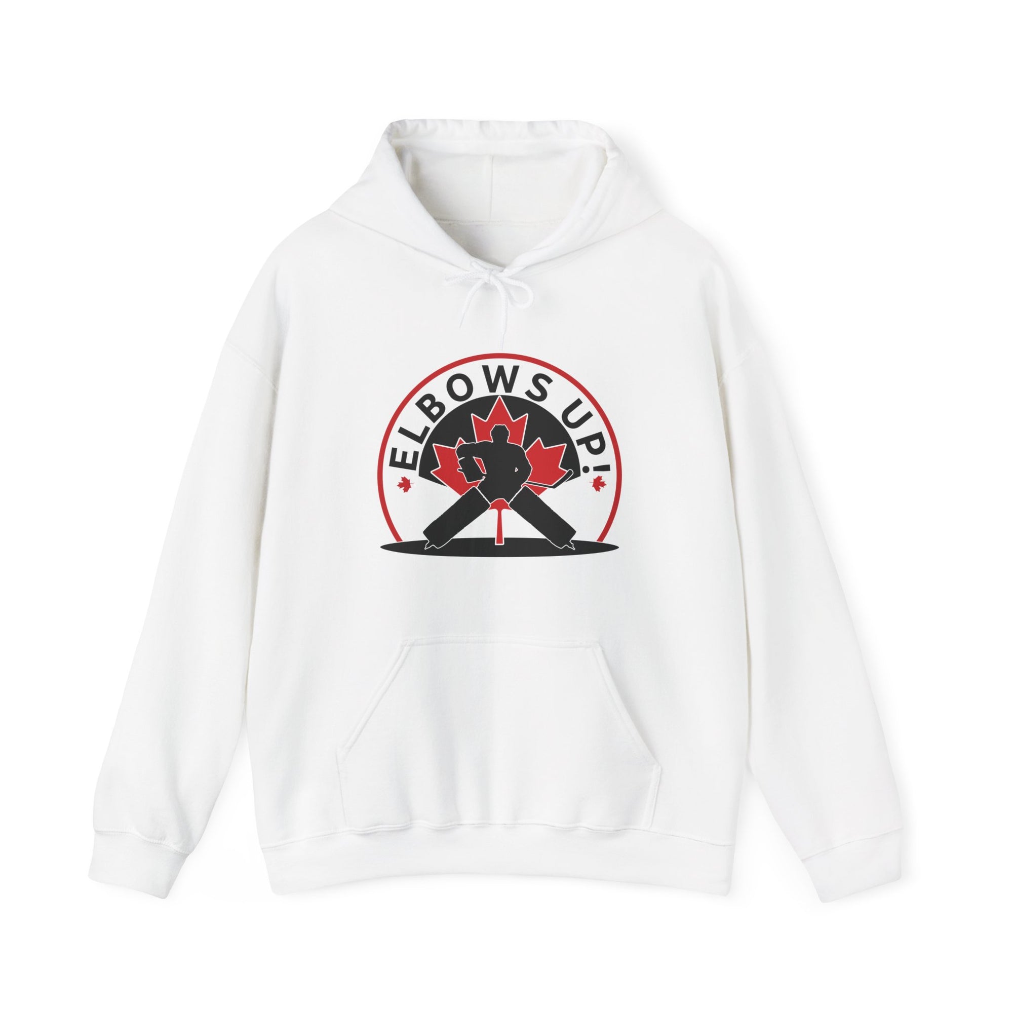 Elbows up! Hoodie White