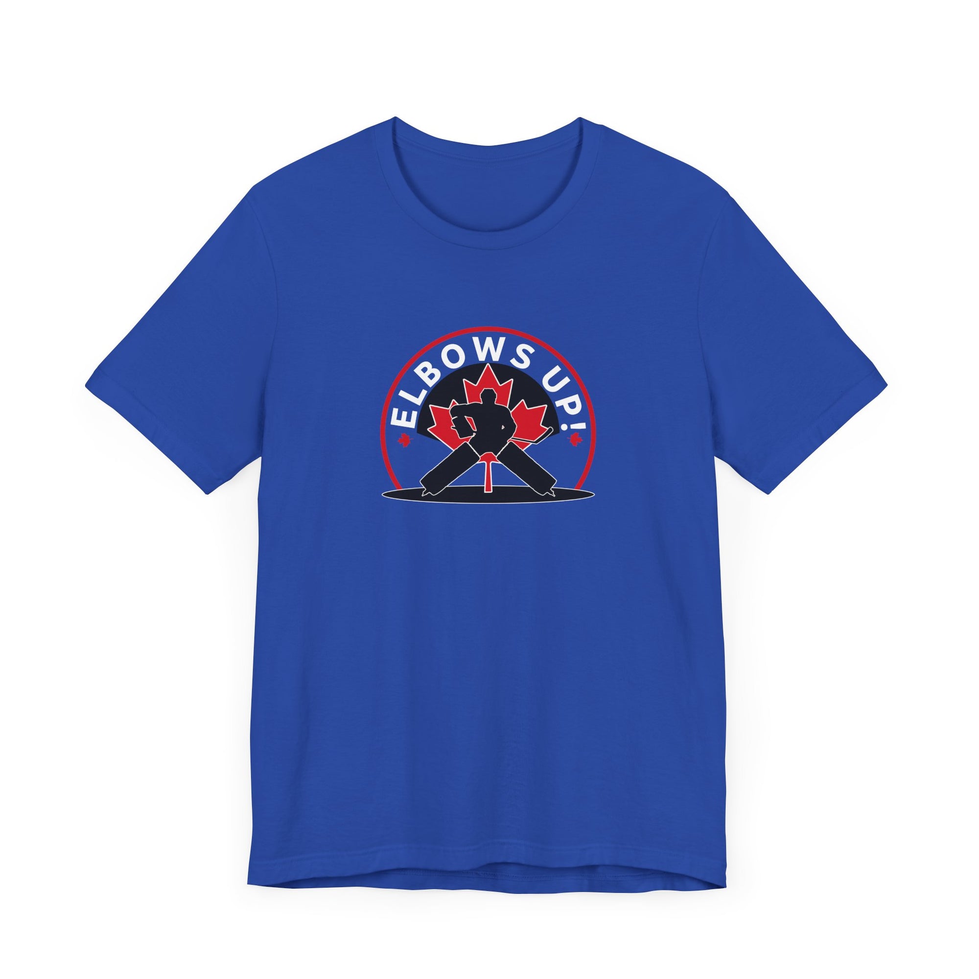 Elbows Up Hockey Shirt Blue