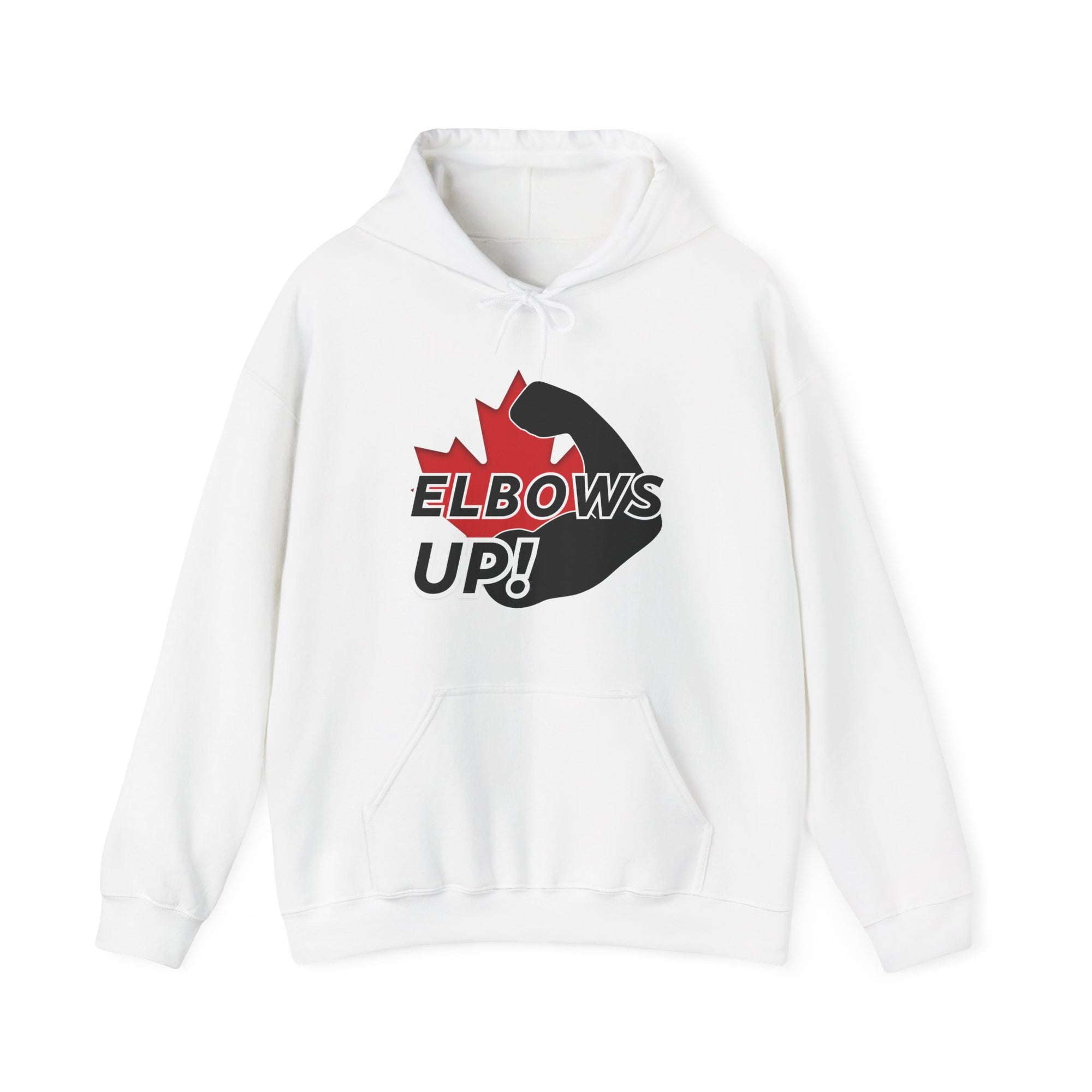 Elbows up! Hoodie White 