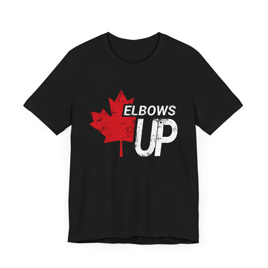 Elbows Up Maple Grunge Shirt Black