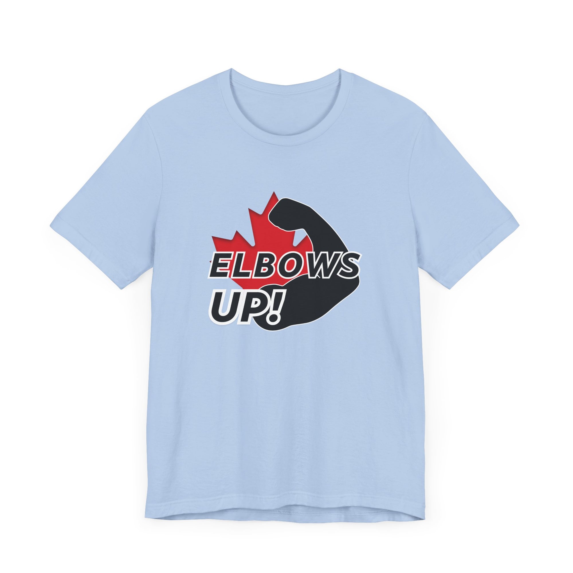 Elbows Up Shirt Light Blue