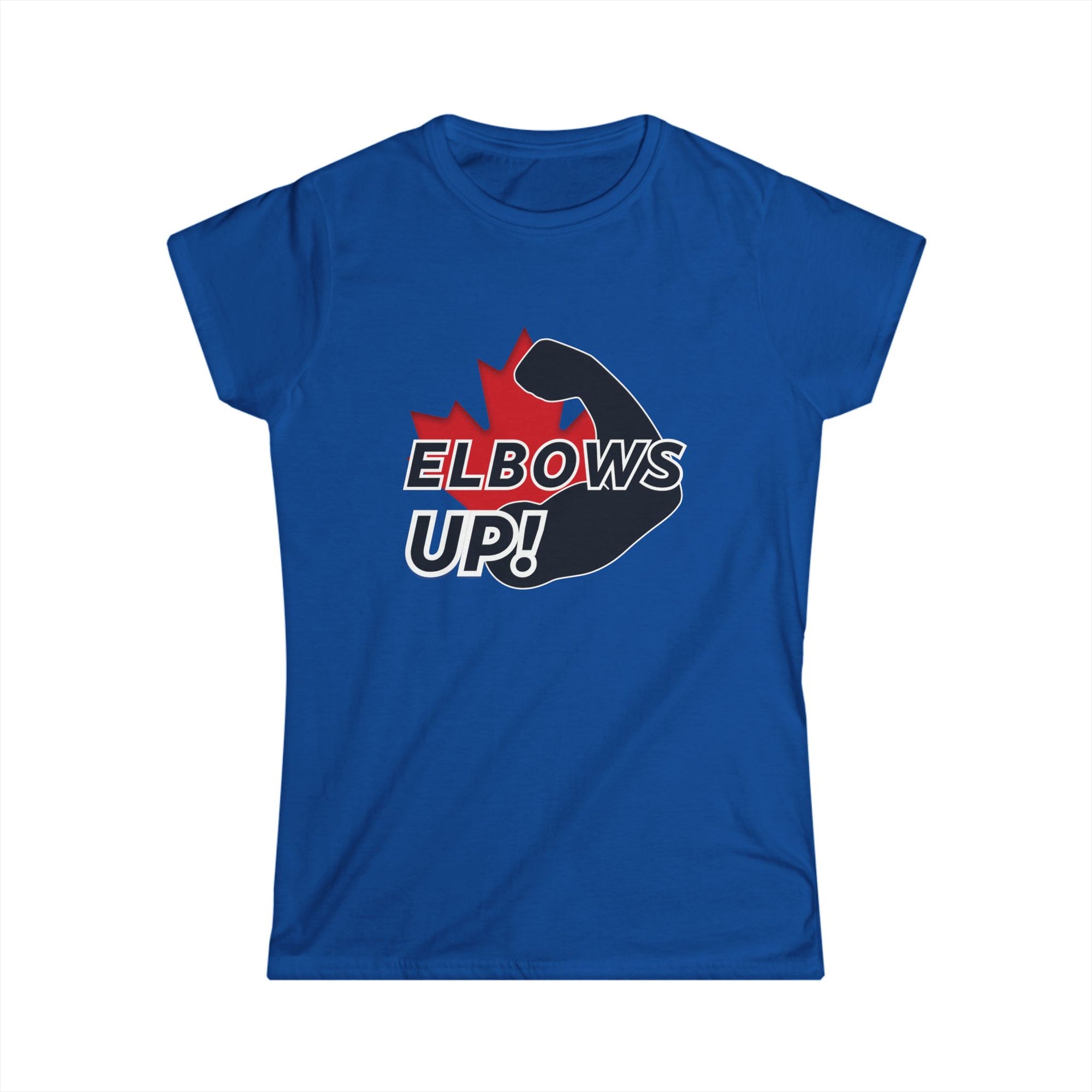 Elbows Up Women shirt Blue