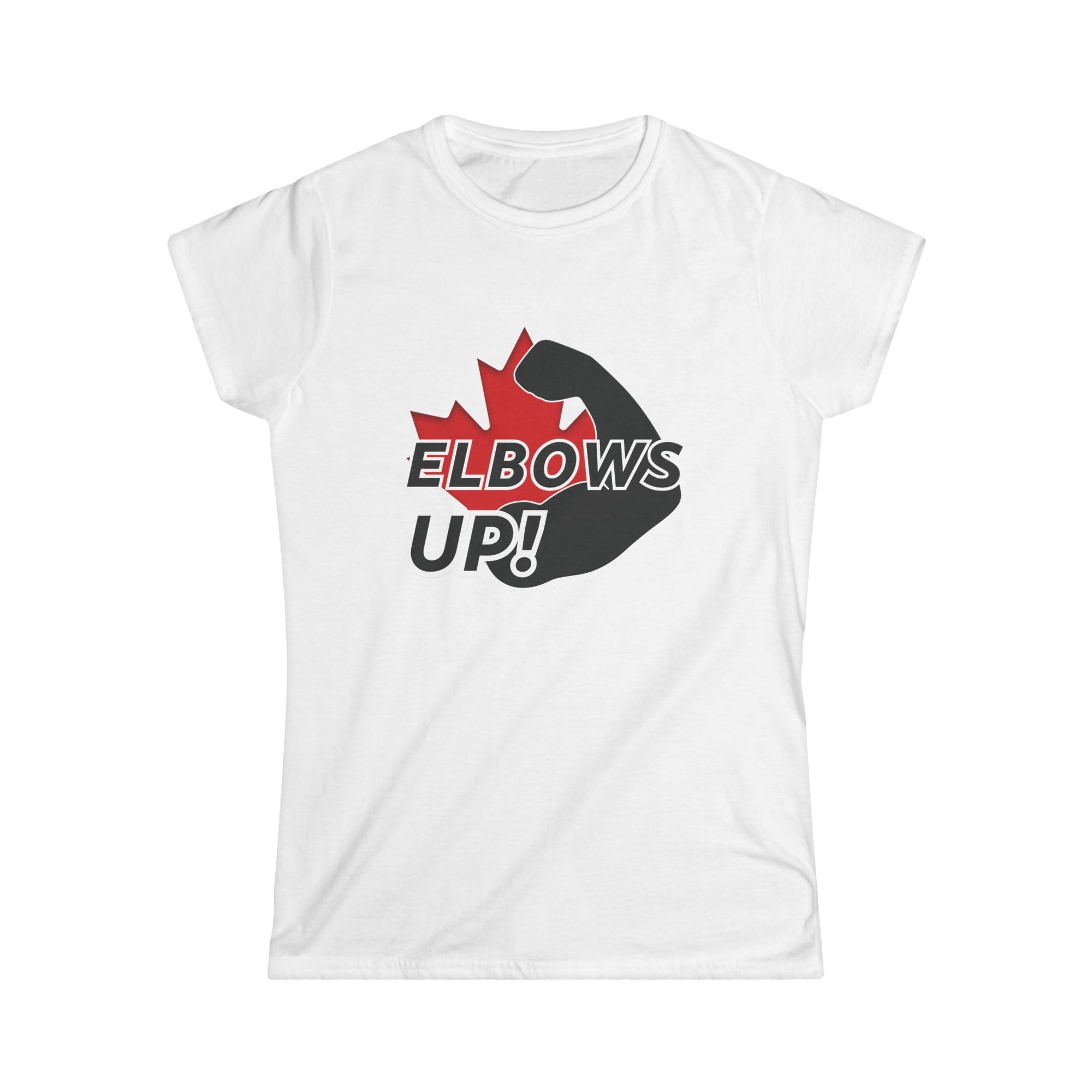 Elbows Up Women Shirt White