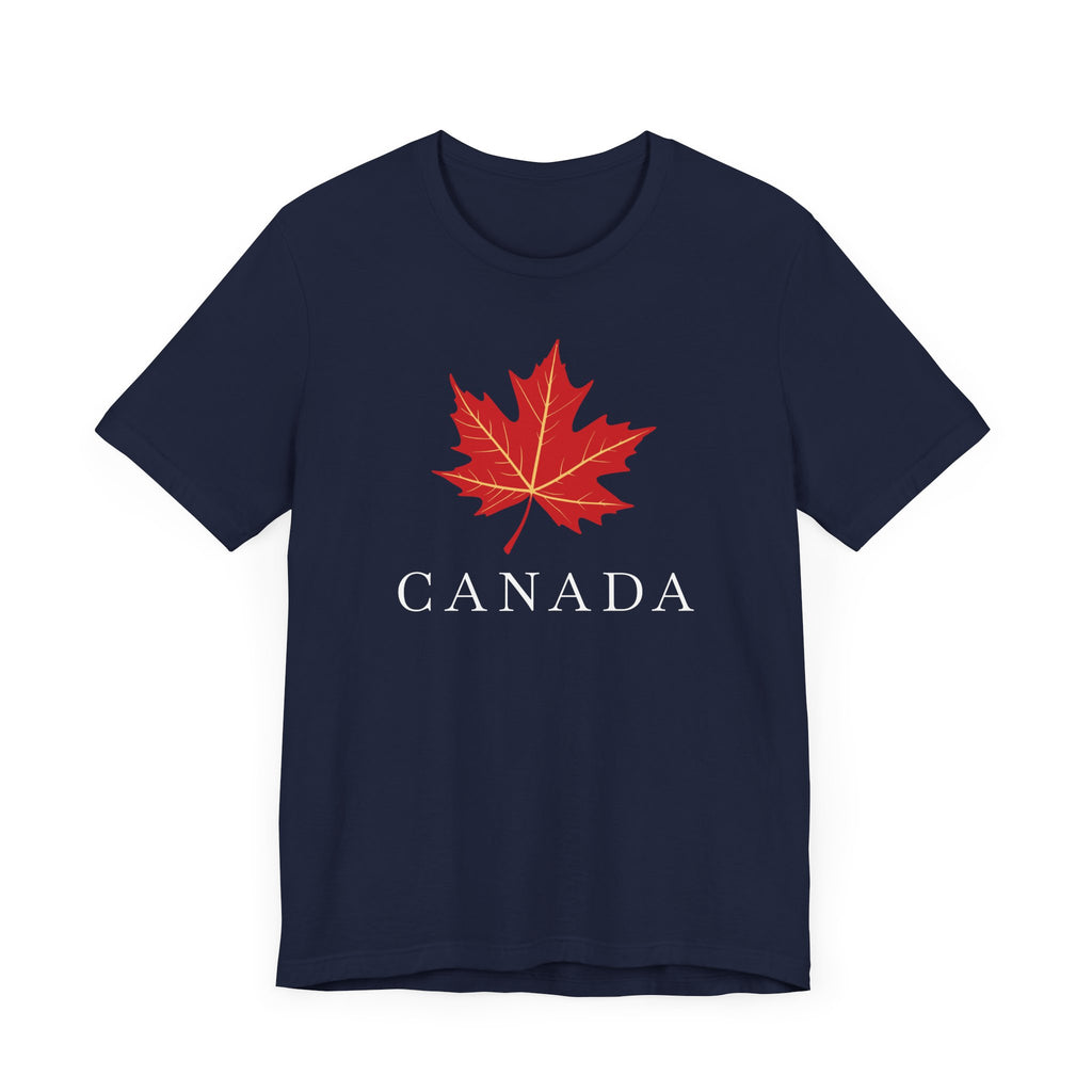 Elegant Maple Leaf Shirt Navy