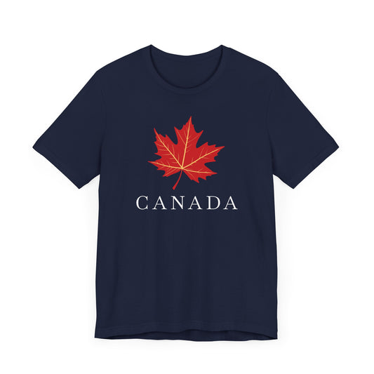 Elegant Maple Leaf Shirt Navy