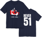 Established 1867 Never 51 Shirt Navy