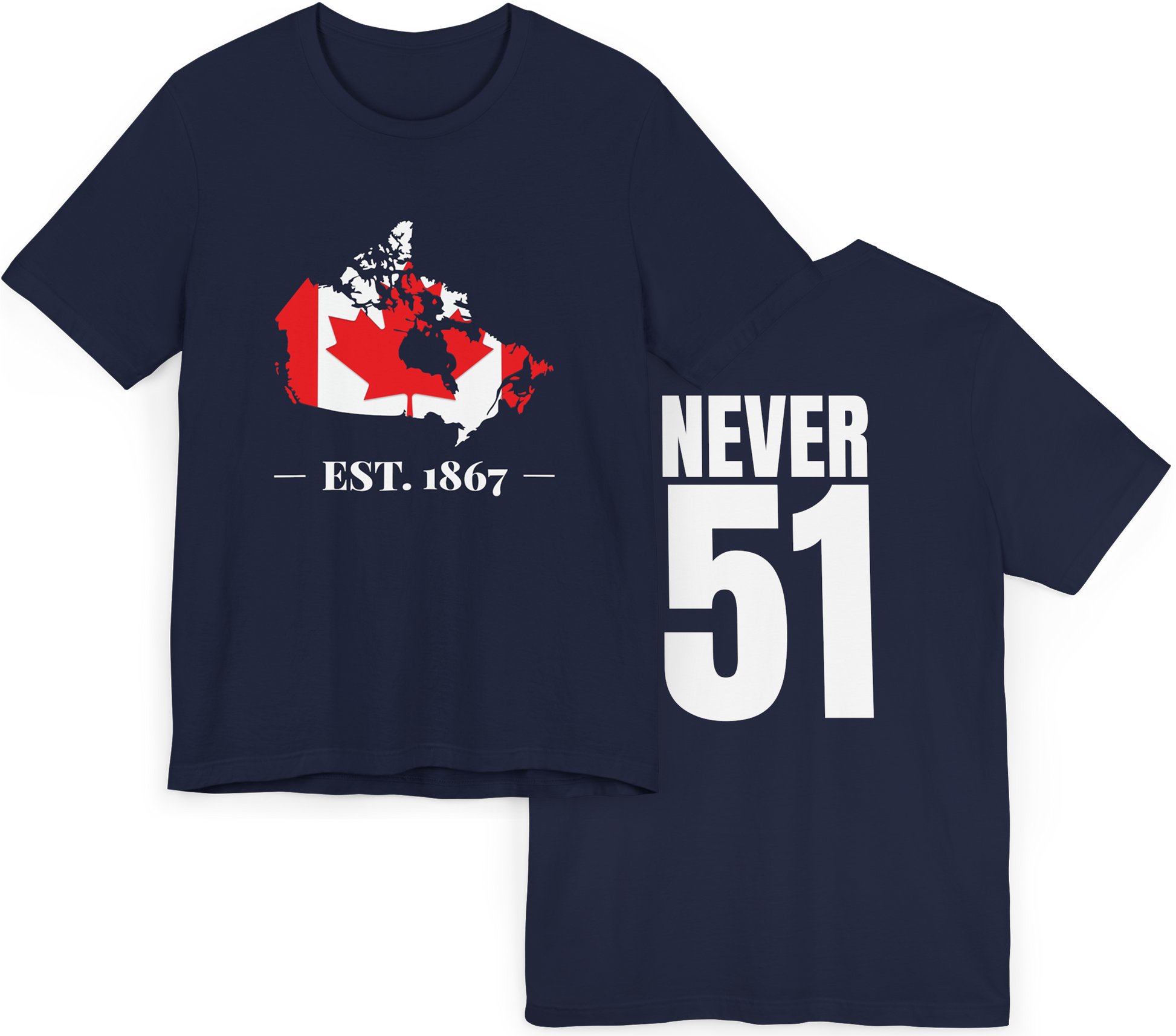 Established 1867 Never 51 Shirt Navy