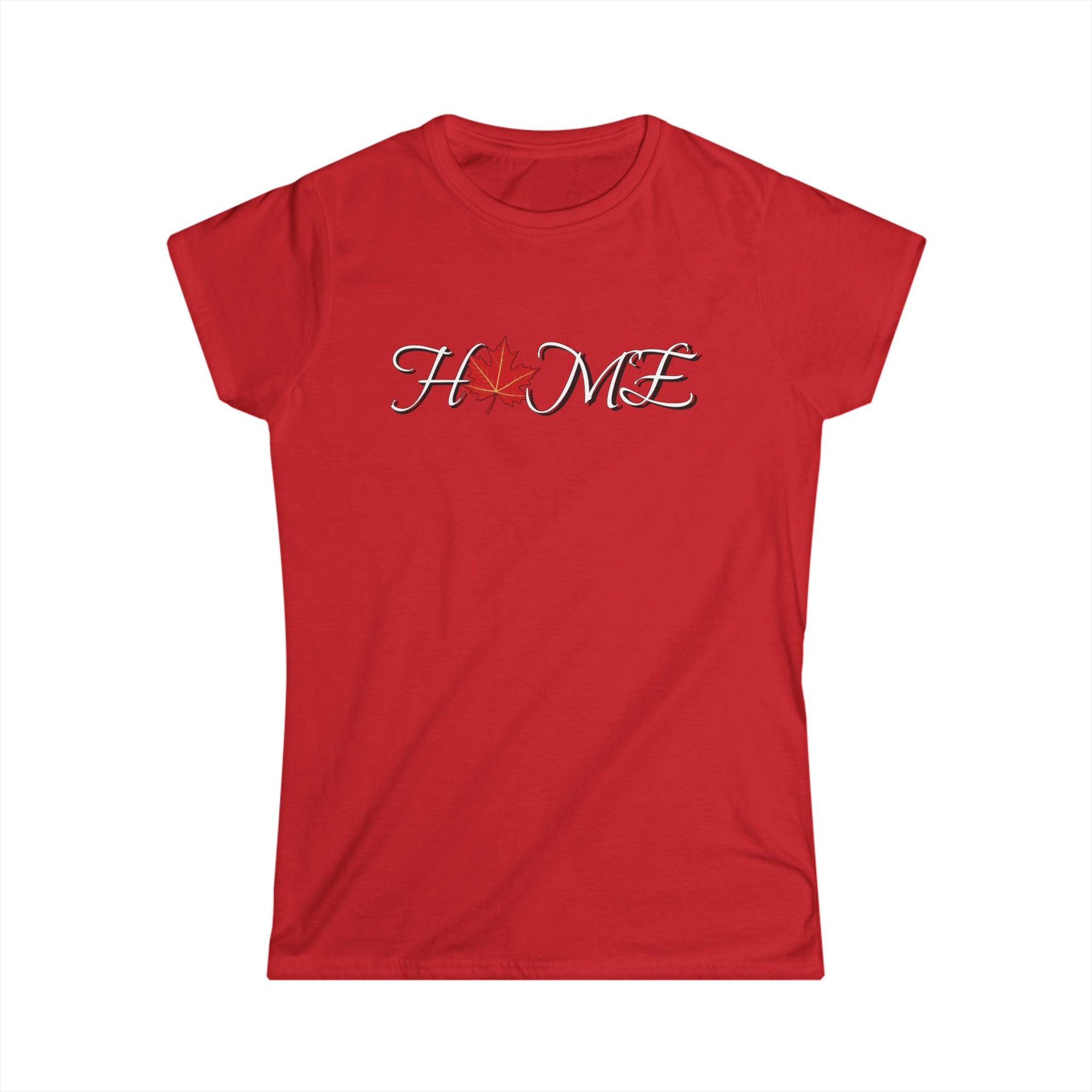 home elegant maple leaf women's shirt red