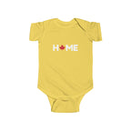 Home Maple Leaf  Baby Onesie Yellow
