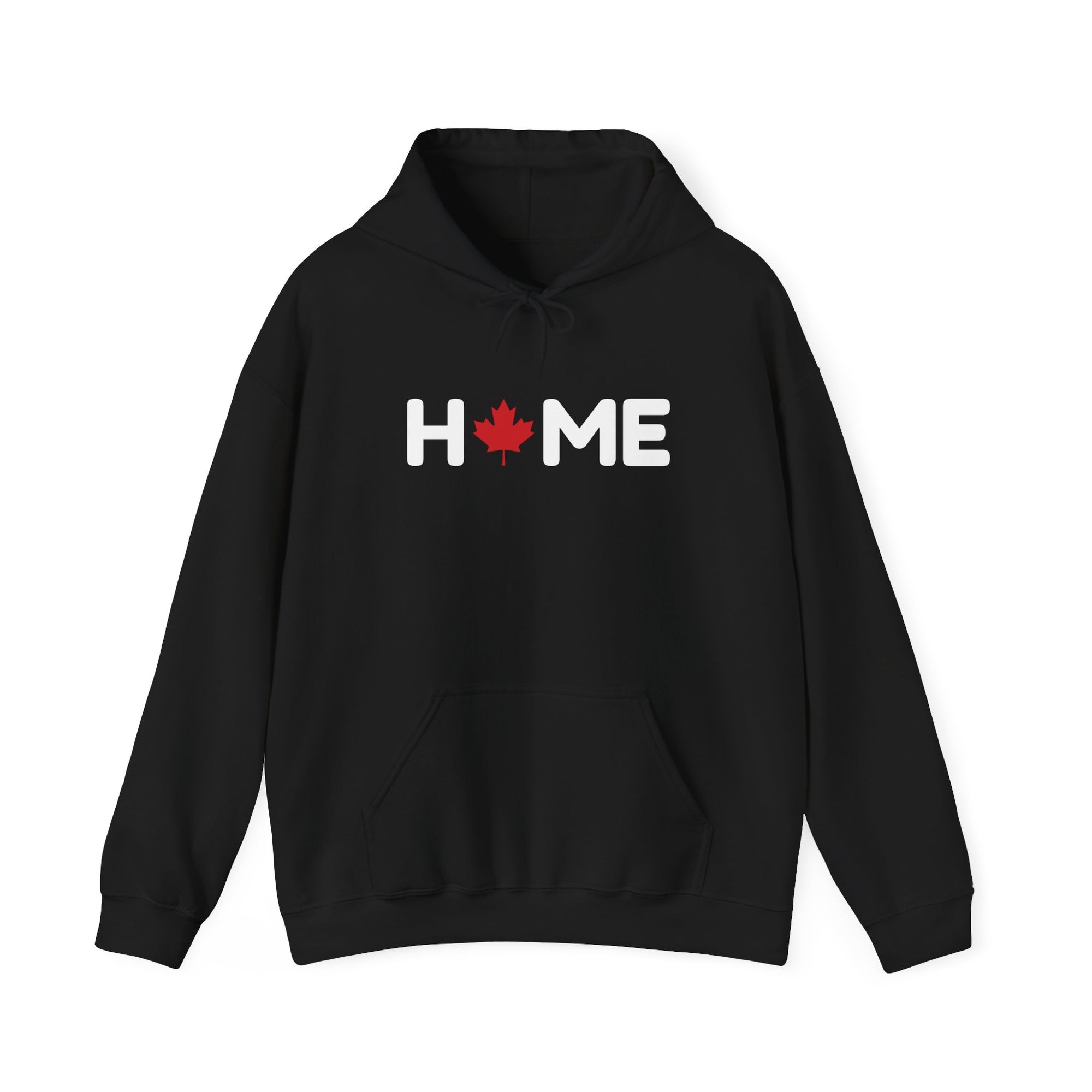 Home Maple Leaf Hoodie Black