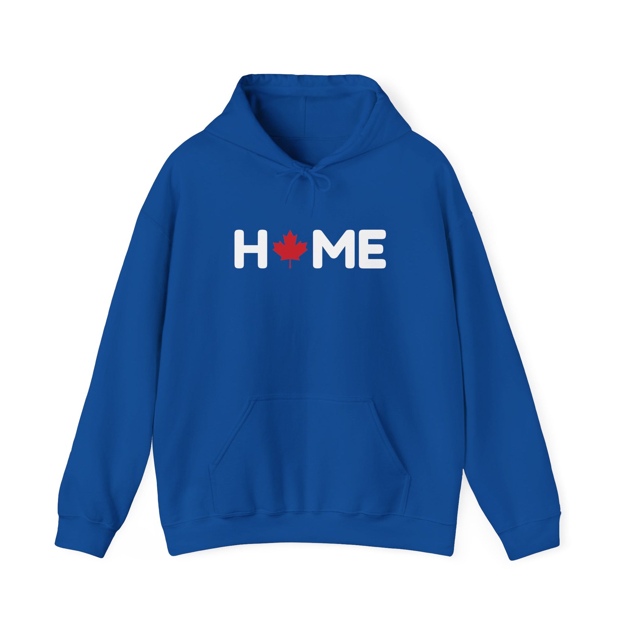 Home Maple Leaf Hoodie Blue