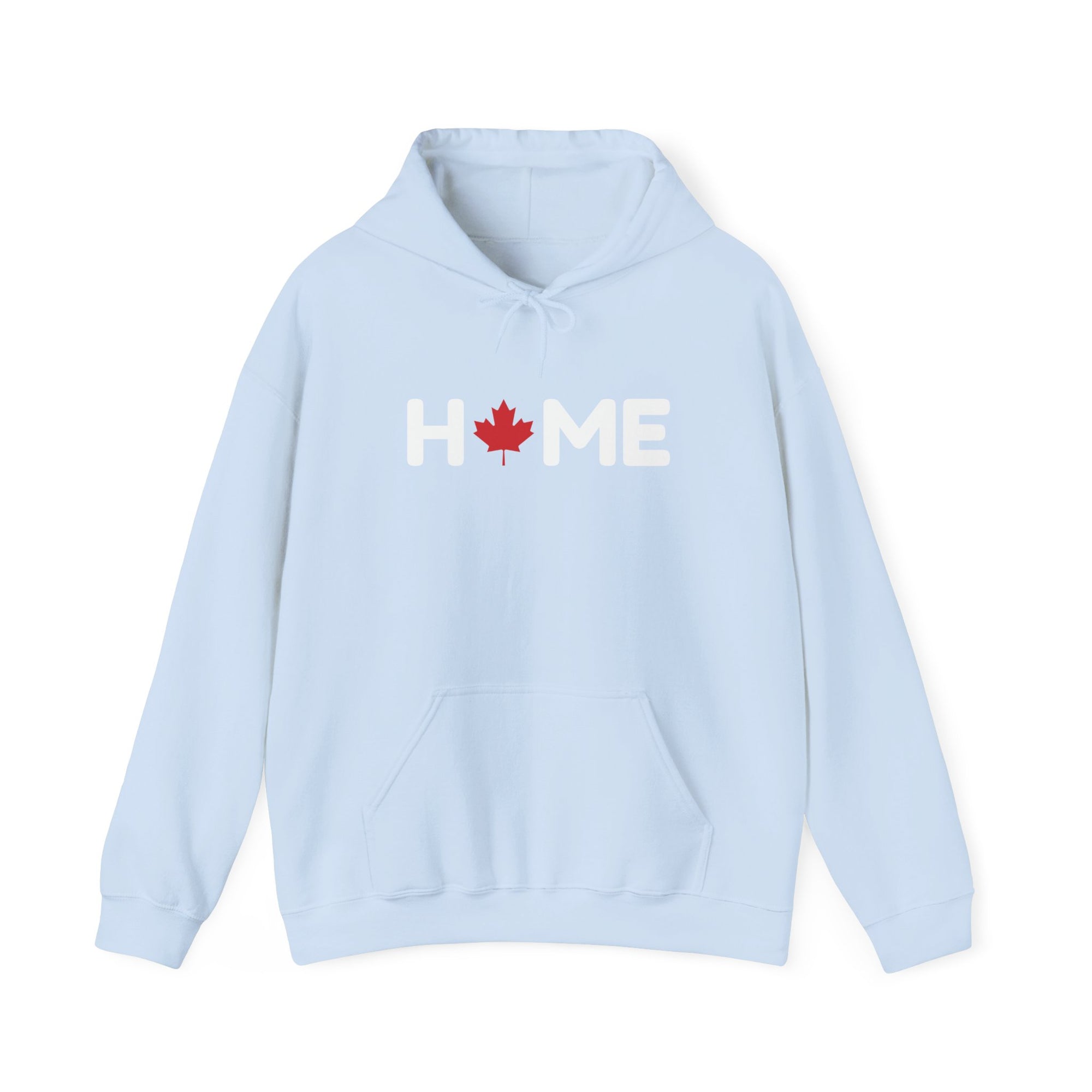 Home Maple Leaf Hoodie Light Blue