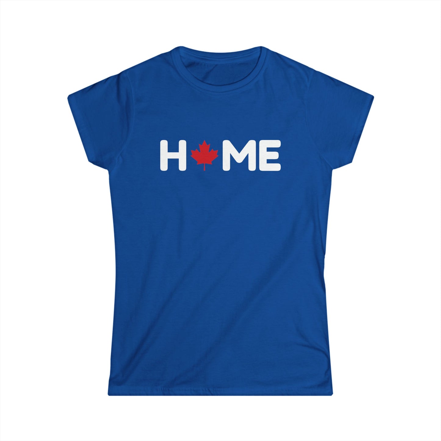 Home Maple Leaf Women Shirt Blue