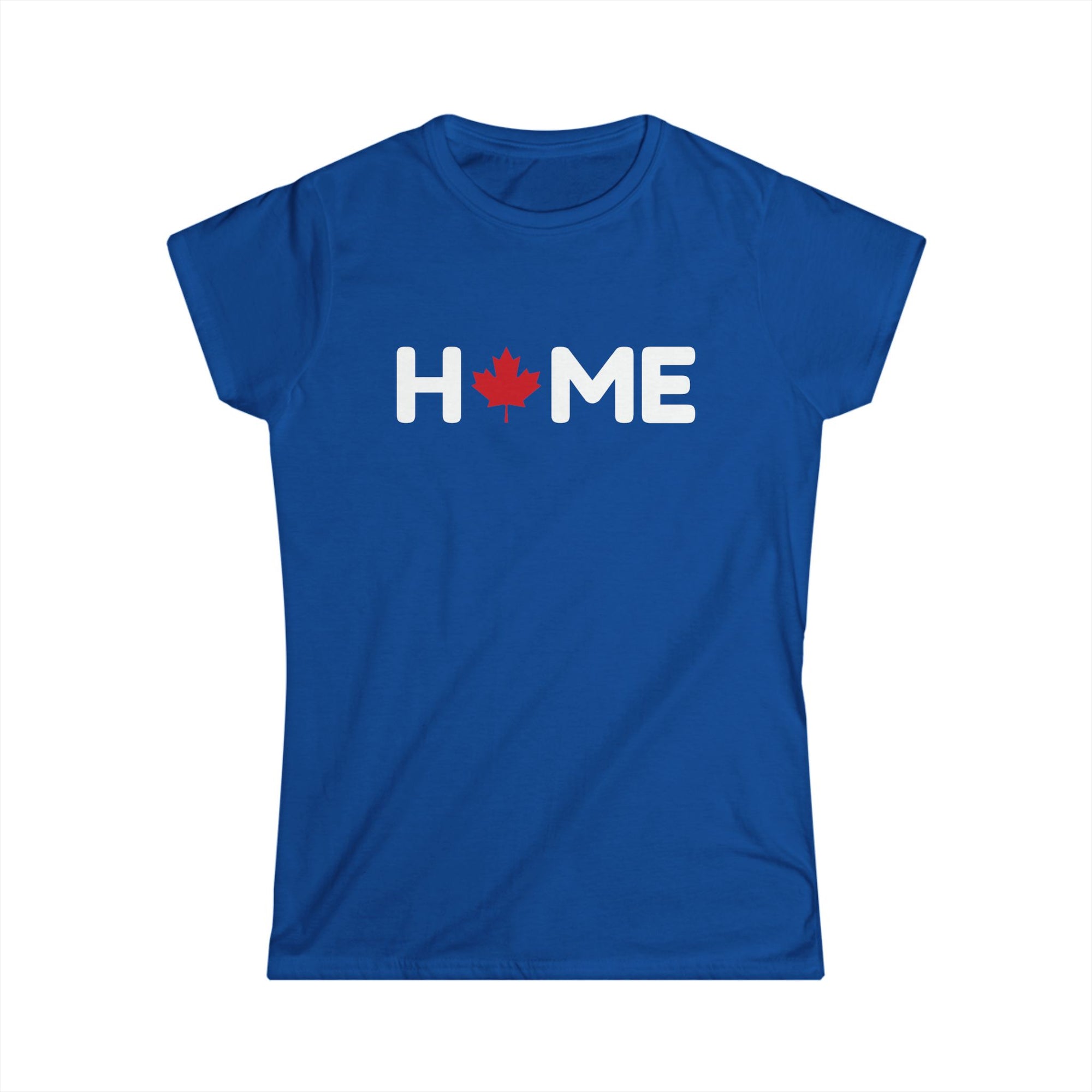 Home Maple Leaf Women Shirt Blue