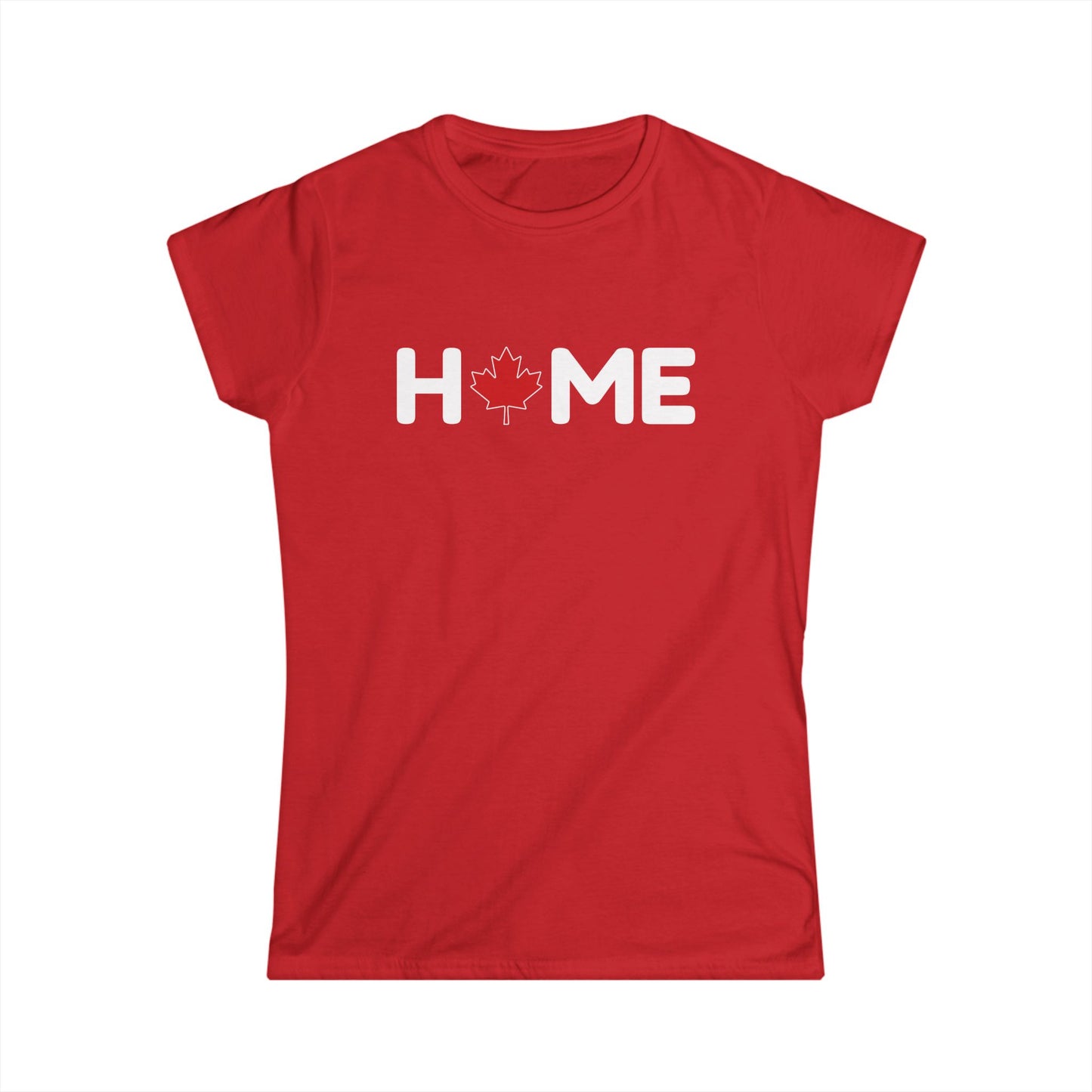 Home Maple Leaf Women Shirt Red