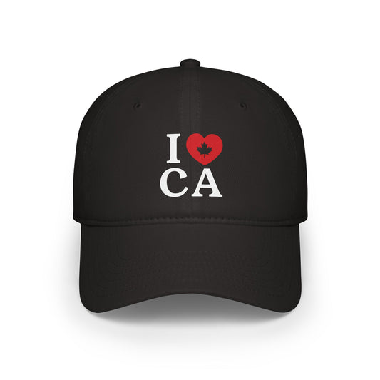 I Love Canada Cap Black