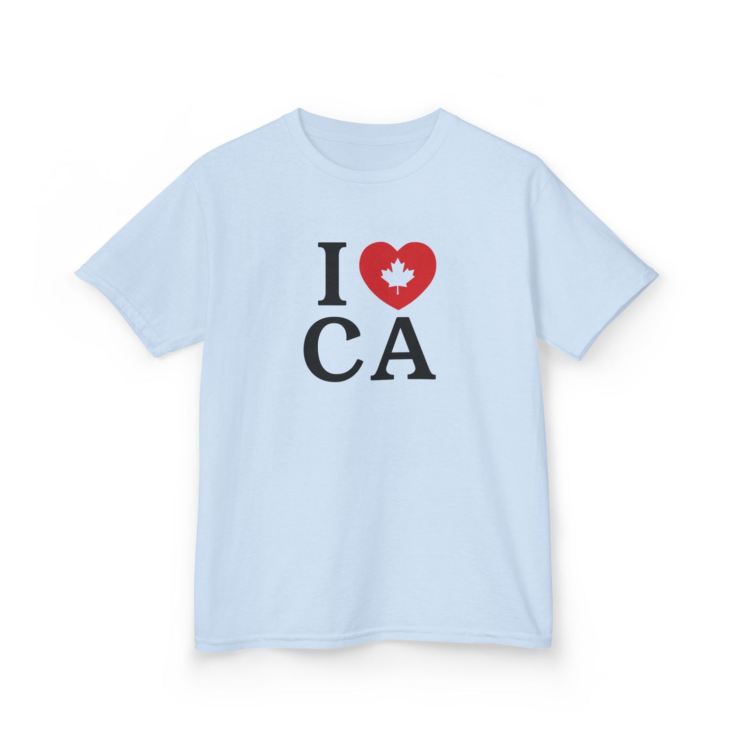 I Love Canada Kid Shirt Light Blue