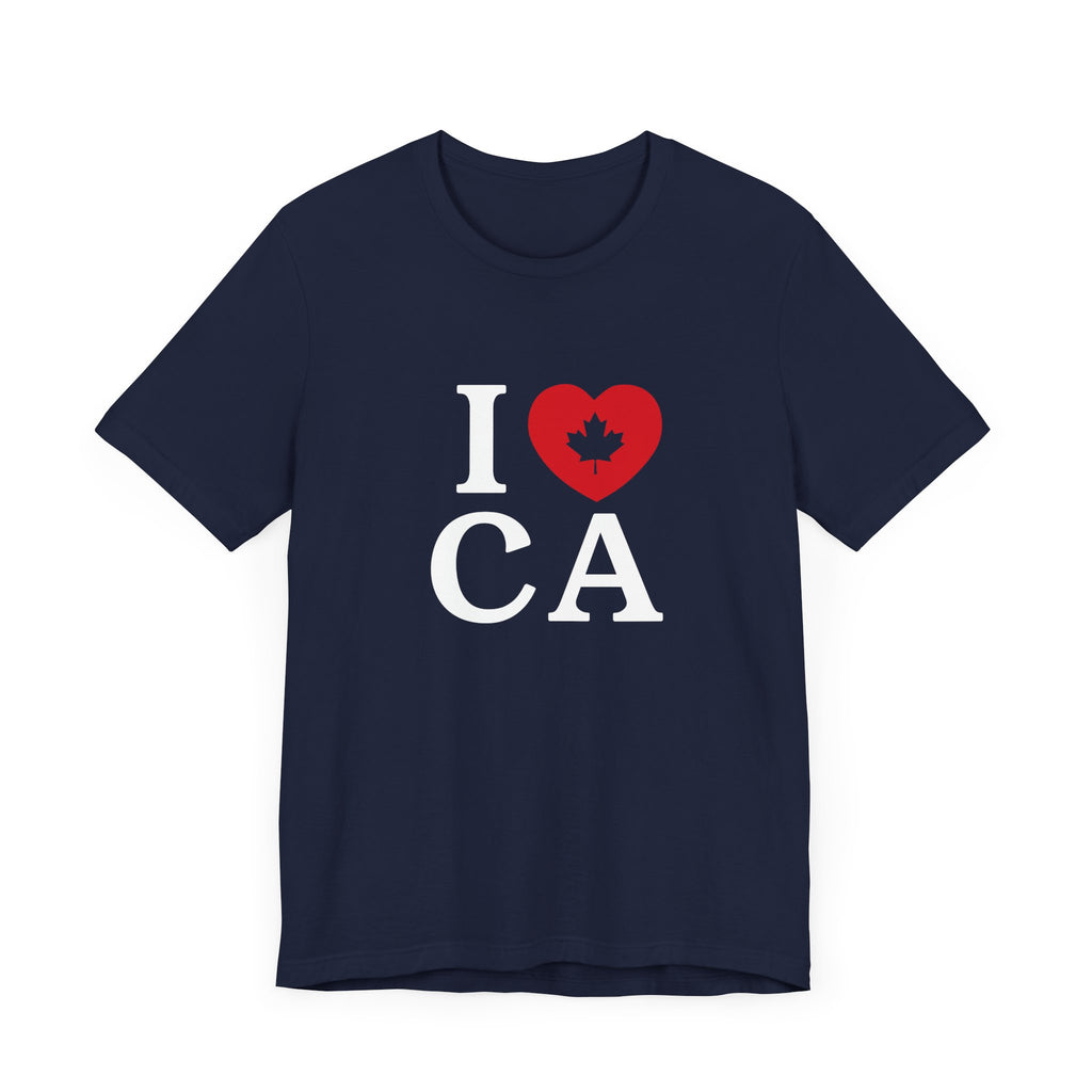 I Love Canada Shirt Navy