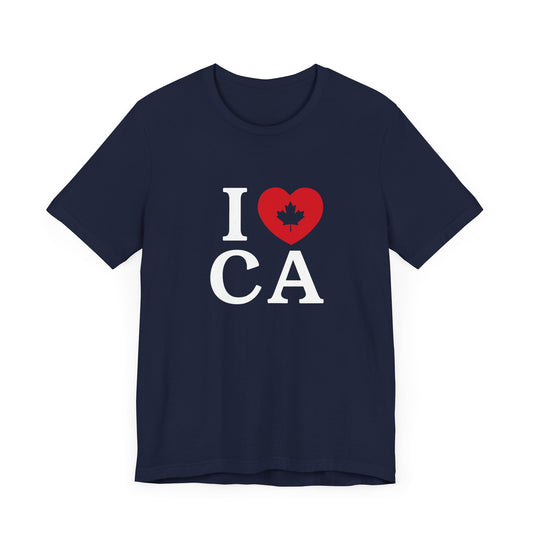 I Love Canada Shirt Navy
