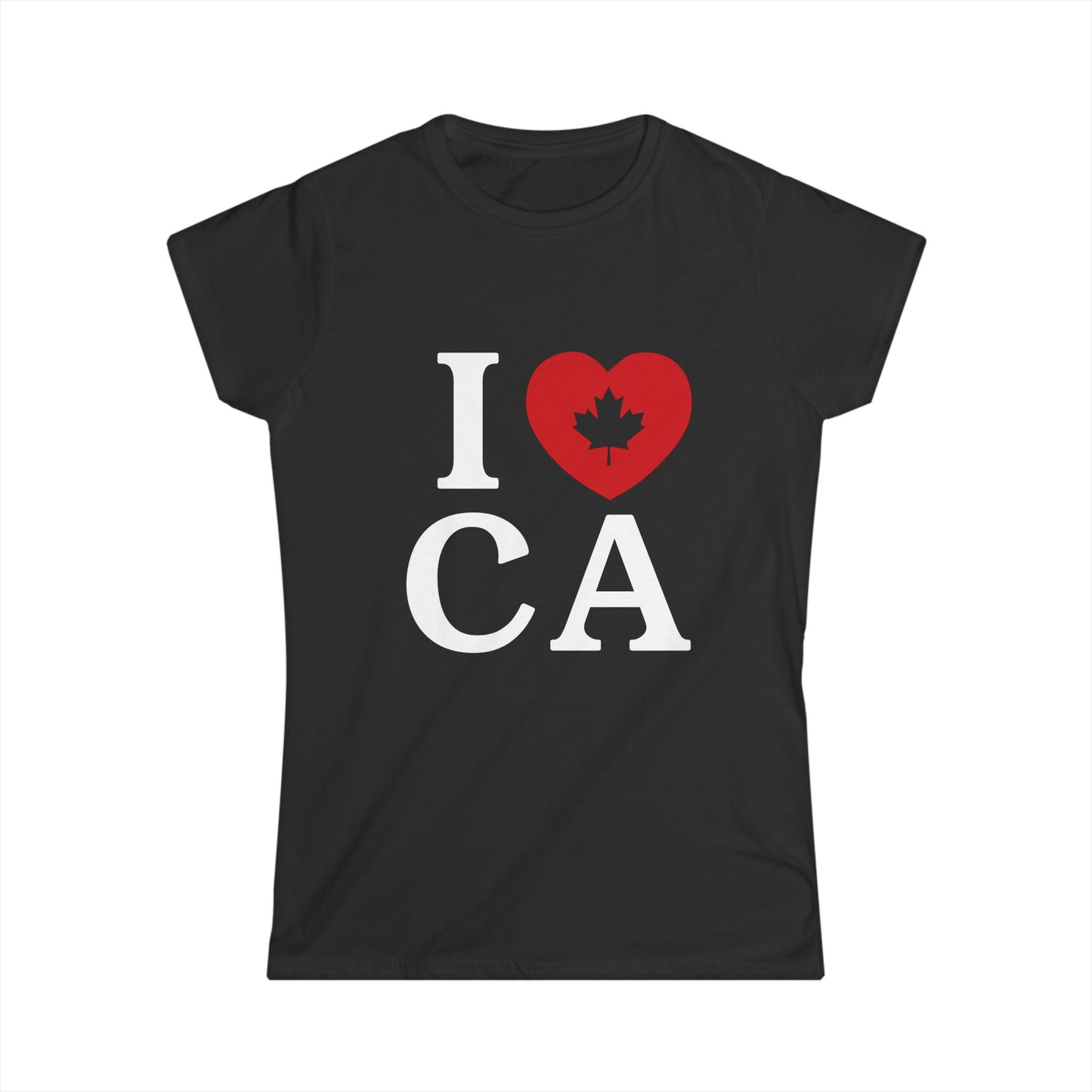 I love Canada women's shirt black