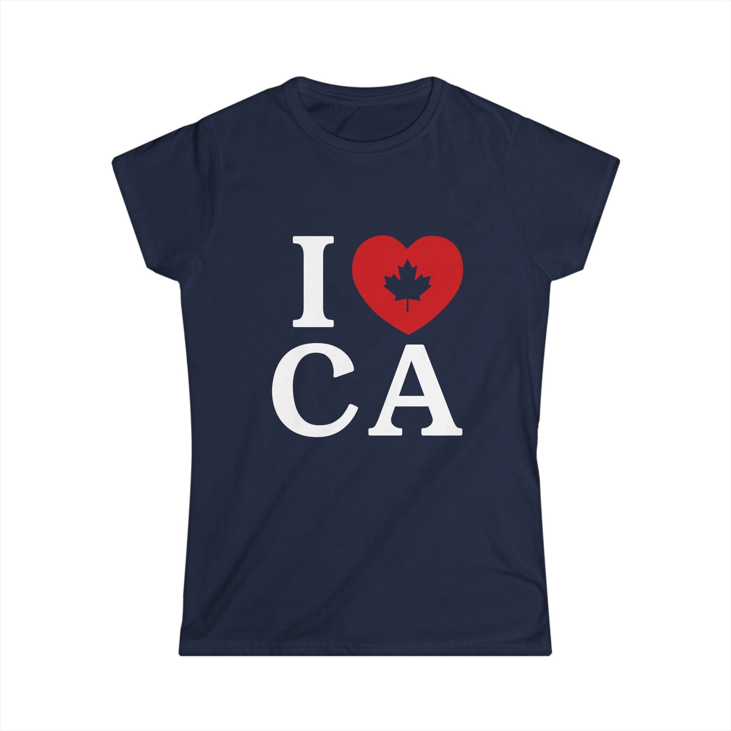 I love Canada women's shirt navy