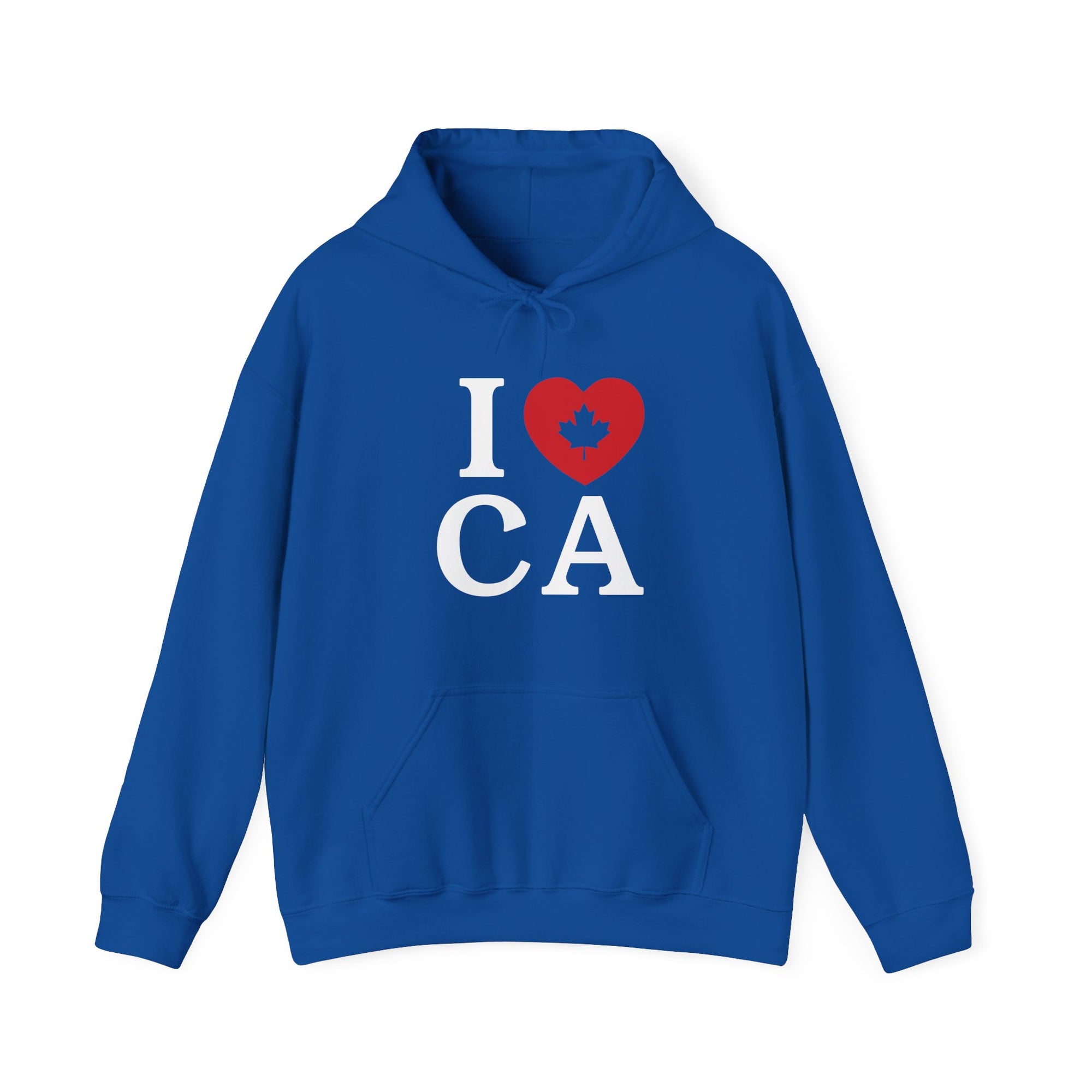 I Love Canada Hoodie Blue