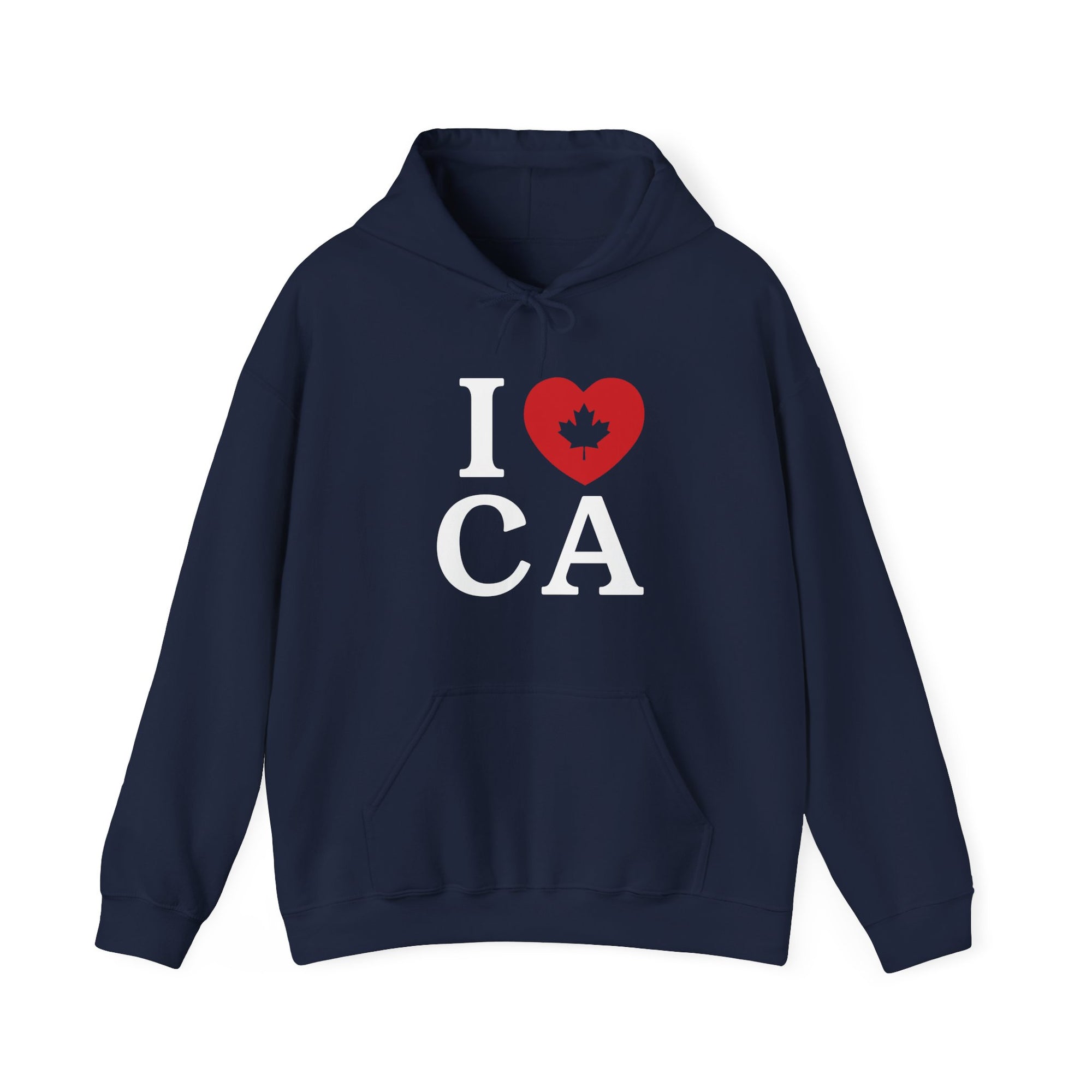 I Love Canada Hoodie Navy