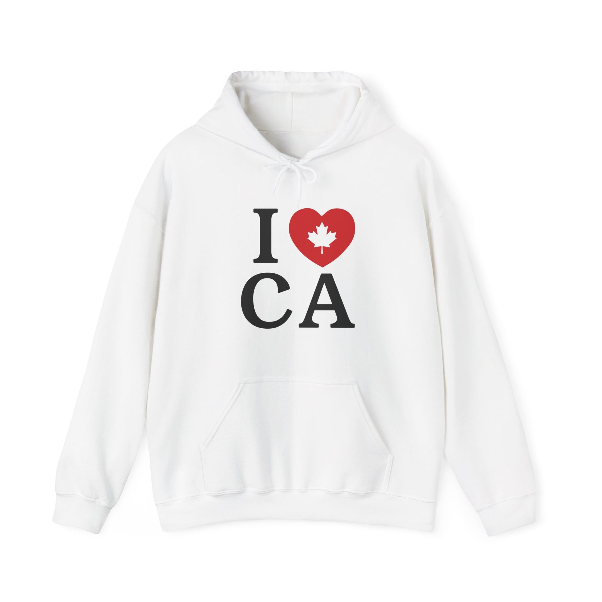 I Love Canada Hoodie White