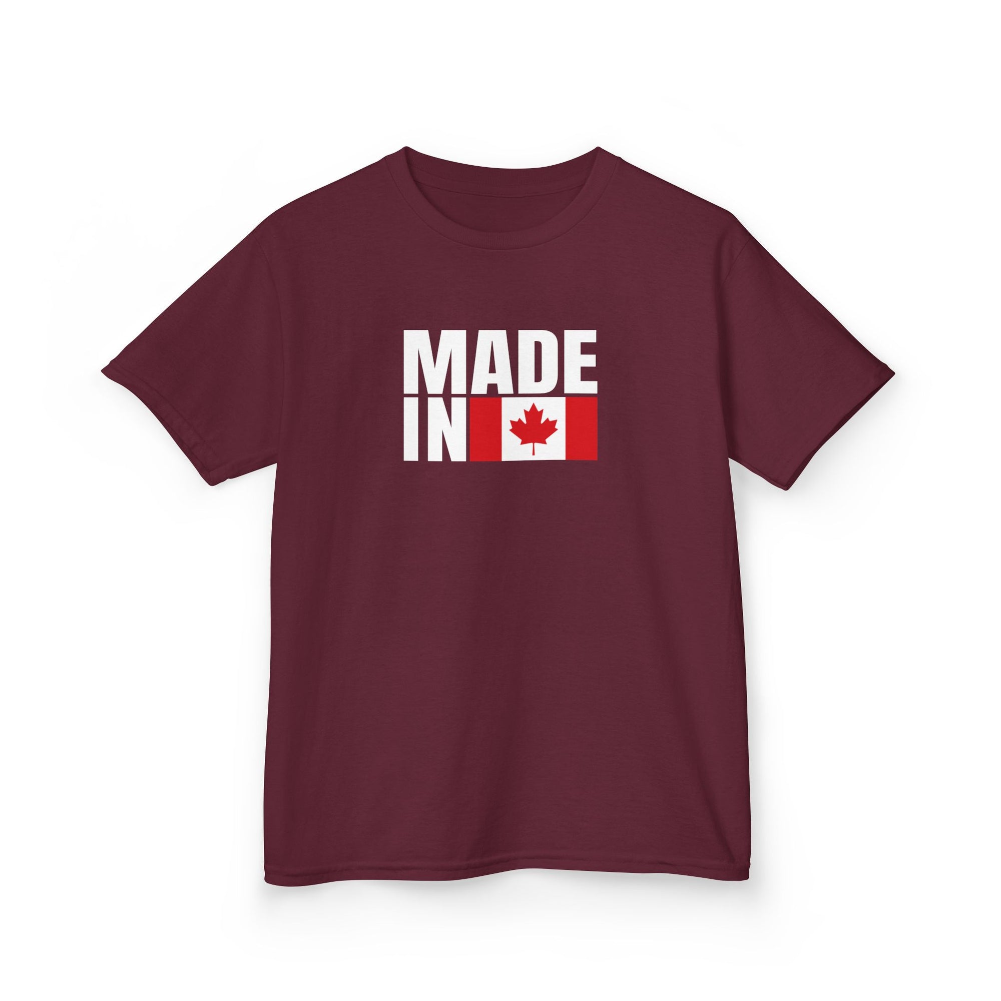 Made in Canada Kid Shirt Maroon
