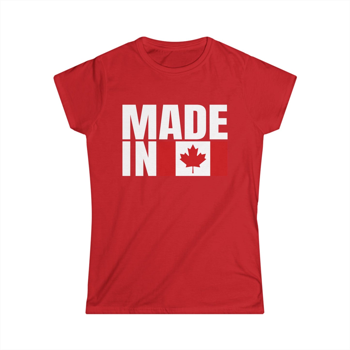 Made in Canada women's shirt red