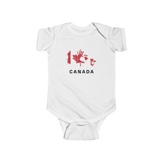 Map of Canada Baby Onesie