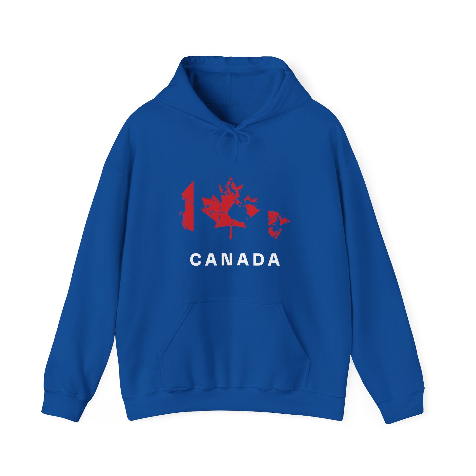Map of Canada Hoodie Blue