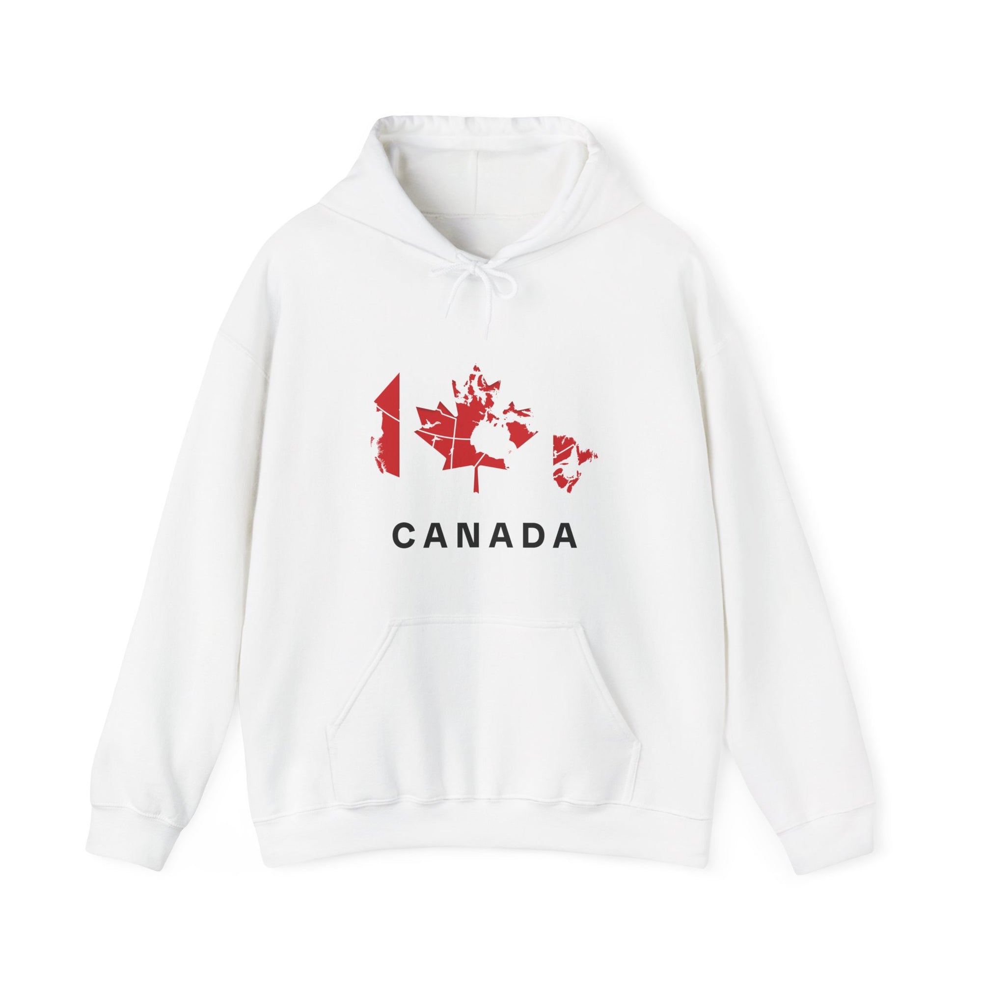 Map of Canada Hoodie White