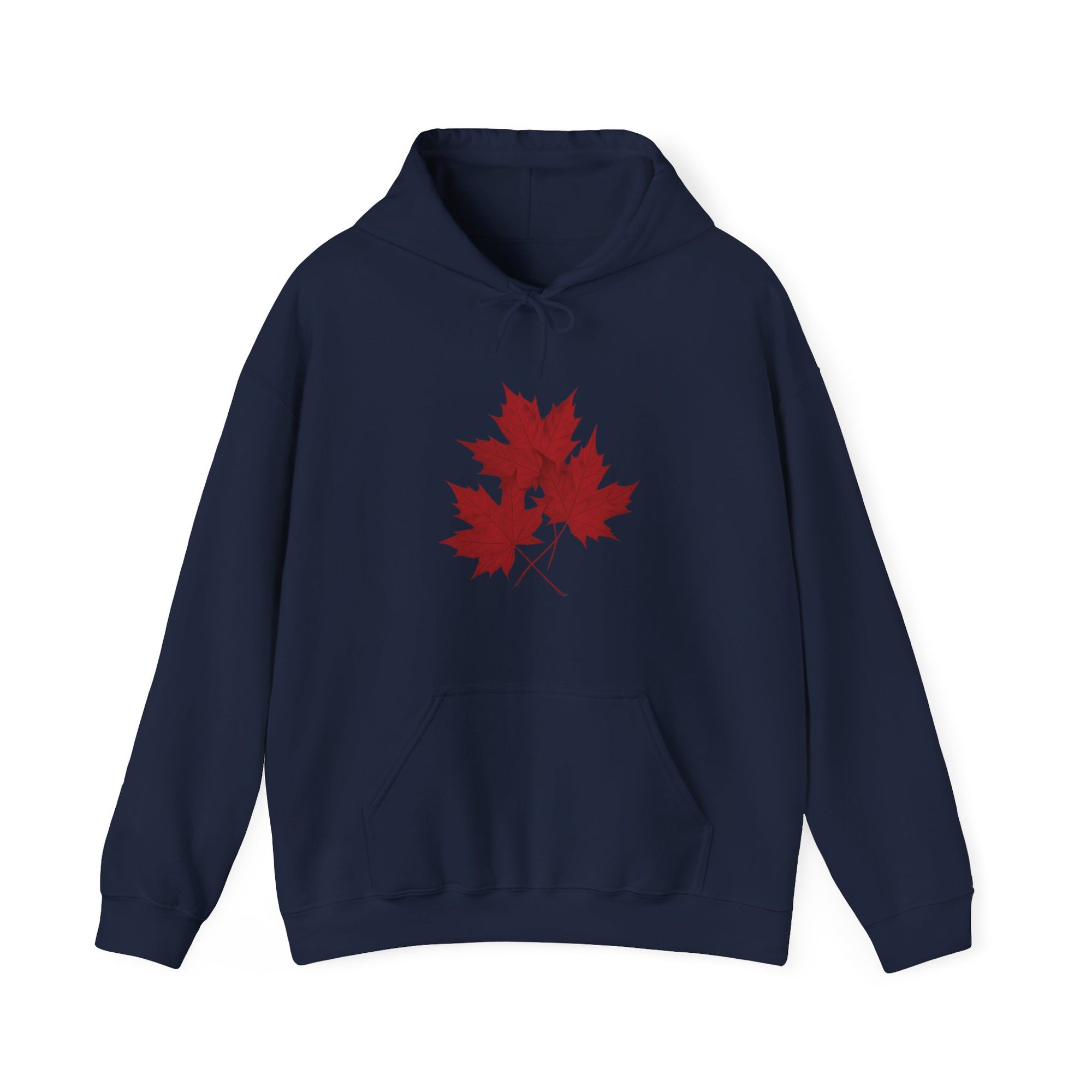 maple leaves hoodie navy